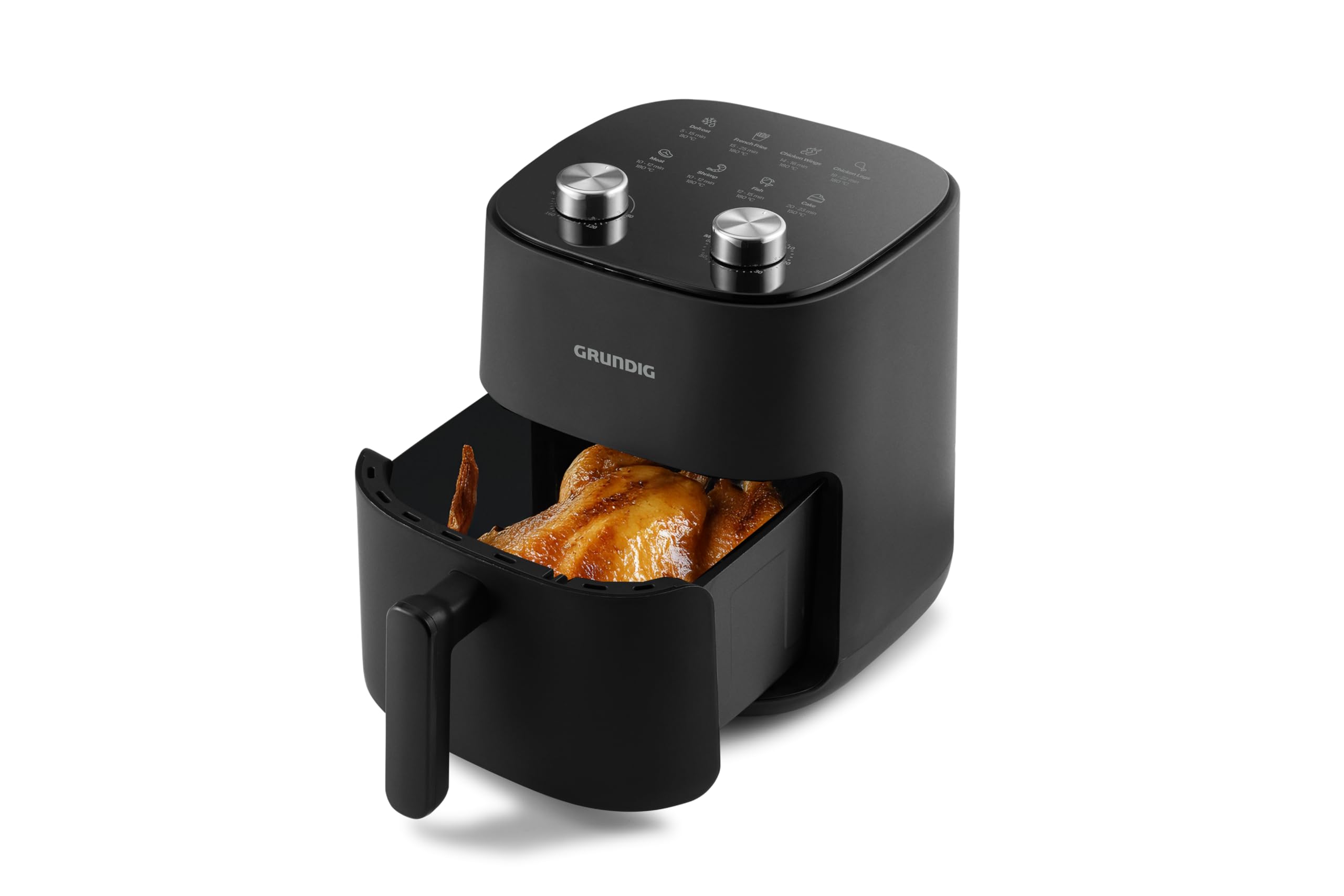 Grundig FRY 6520 Hei&szlig;luftfritteuse (6 l Fassungsverm&ouml;gen, 1750 Watt, Temperatur 60?200 Grad, Timer bis 60 Minuten, Touch-Display) - Bild 1