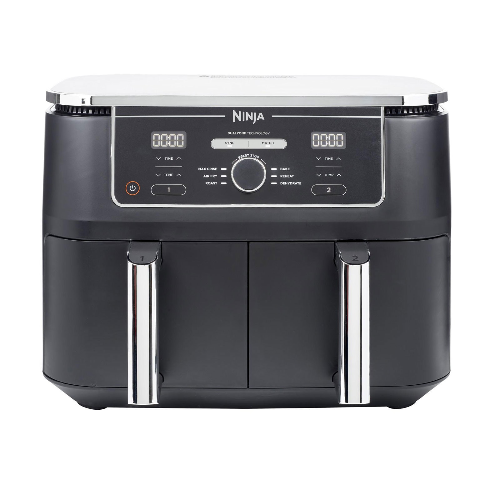 Ninja AF400EU MAX Dual Zone Hei&szlig;luftfritteuse (9,5 l Fassungsverm&ouml;gen, Schwarz, Display) - Bild 1