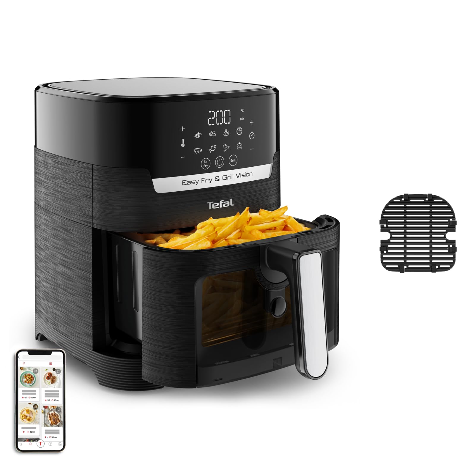 Tefal Easy Fry & Grill Vision Hei&szlig;luftfritteuse 4,2 L &ndash; 2-in-1 Airfryer - Bild 1