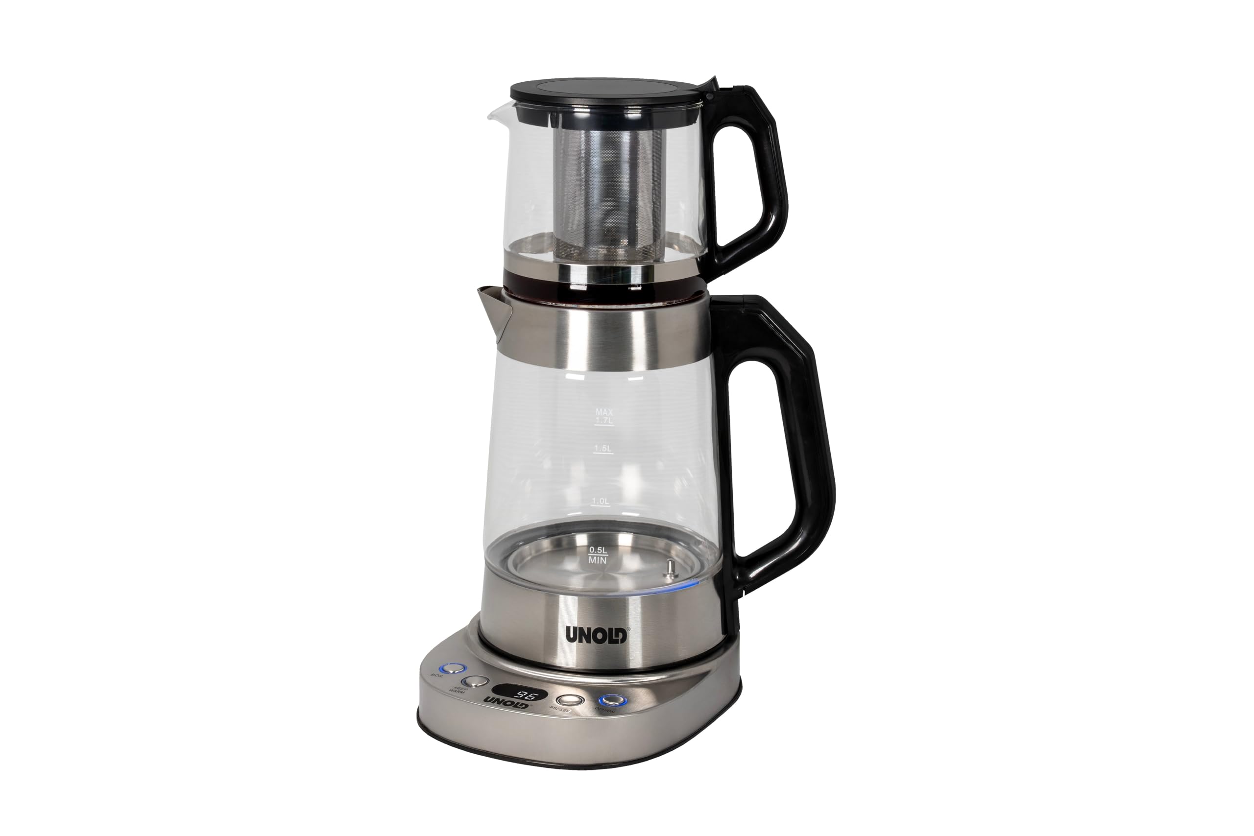 UNOLD 18215 Samowar Selin Teemaschine (1.800 W, Samowar-Prinzip, Teekanne auf Wasserkocher) - Bild 1