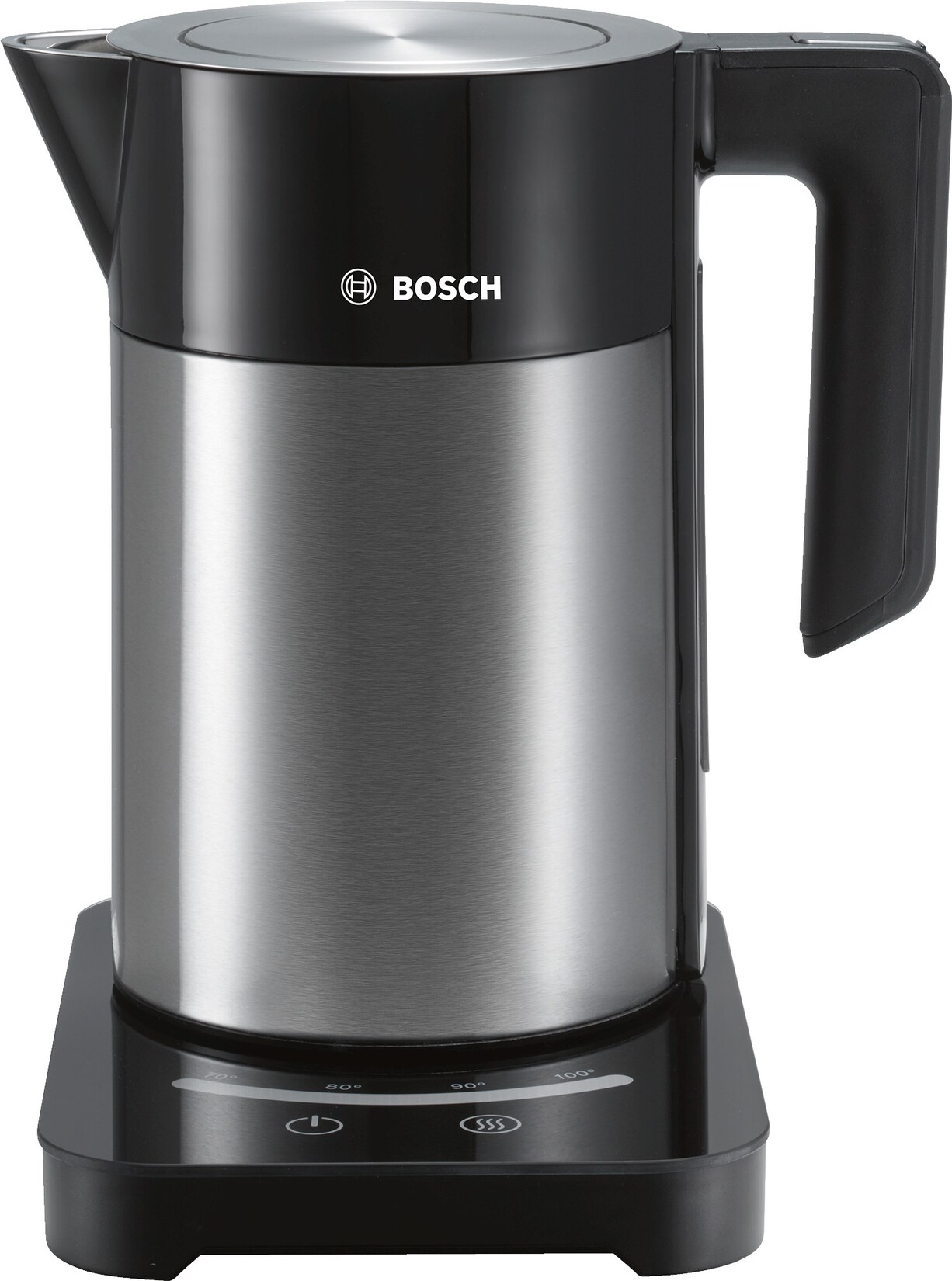 TWK7203 Wasserkocher 2200W 1,7 Liter Edelstahl/schwarz 7 Temperaturstufen