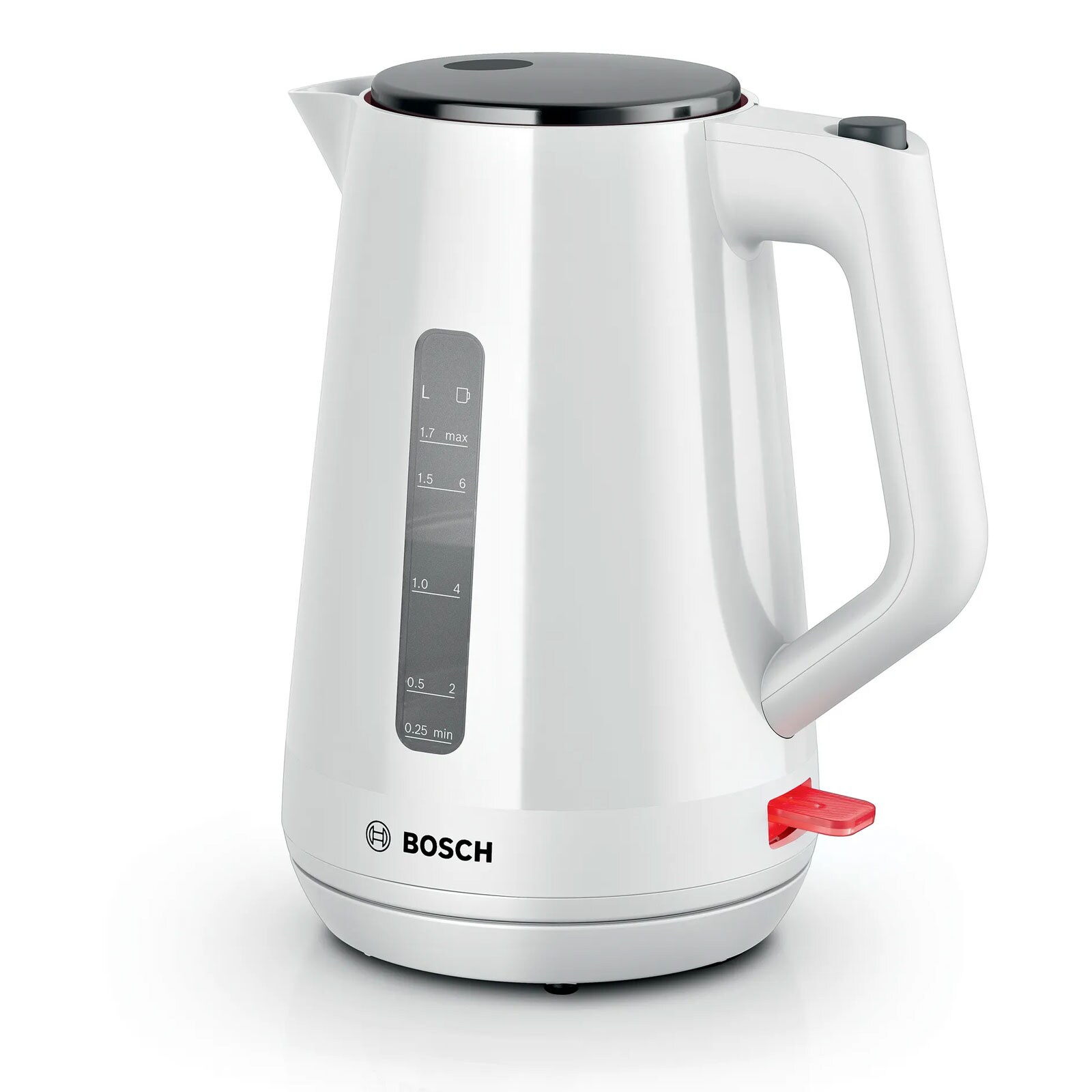 BOSCH Wasserkocher My Moment TWK1M121 (, 2400 W, weiß, Kalkfilter, Tassenanzeige)