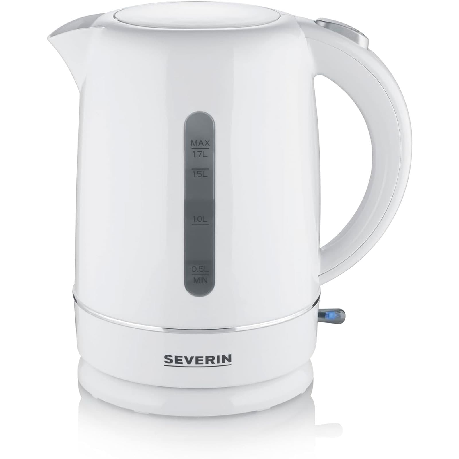 SEVERIN WK 4325 Wasserkocher (1,7 Liter, 2200 W, Kunststoff, wei&szlig;, kabellos, Kontrollleuchte) - Bild 1