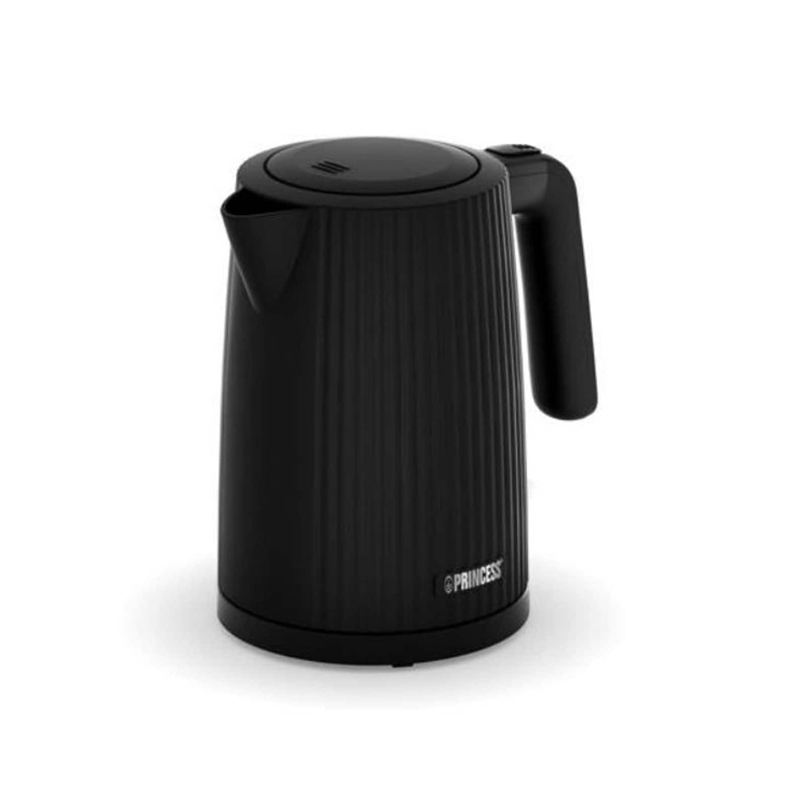 PRINCESS 236058 Wave Wasserkocher (1,7 l Volumen, 2200 W Leistung, Kunststoffgeh&auml;use, Wasserstandsanzeige, automatische Abschaltung, Trockenkochschutz) - Bild 1