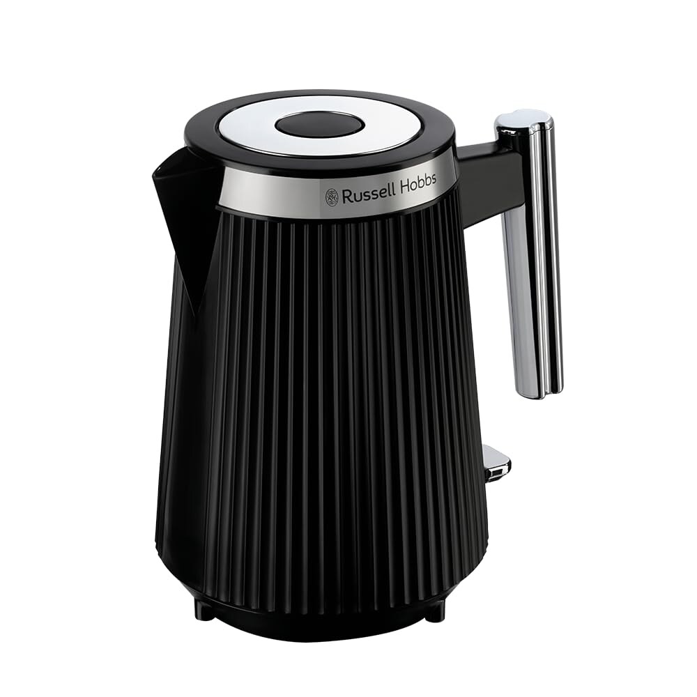 26750-70 Brontë black Wasserkocher ( Fassungsvermögen, 3.000 Watt, Schwarz, 360°-Sockel, Kabelaufwicklung, verdecktes Heizelement, Anti-Kalk-Filter, Push-to-Open-Deckel)