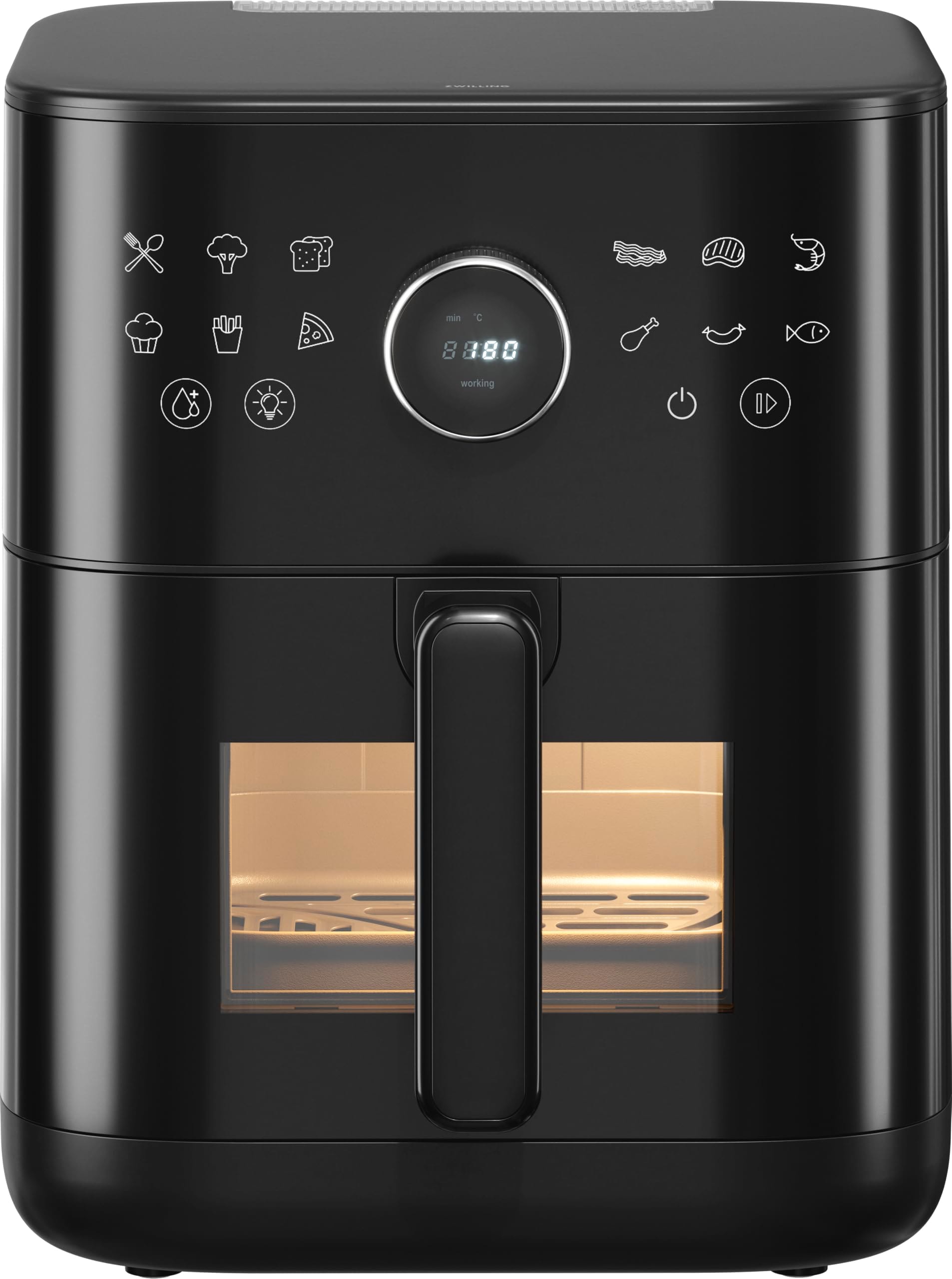 ZWILLING Air Fryer Pro 6 L, Hei&szlig;luftfritteuse, 12 Programme, Infrarot-Heizung, Wasser-Spr&uuml;hfunktion, 1800 Watt - Bild 1