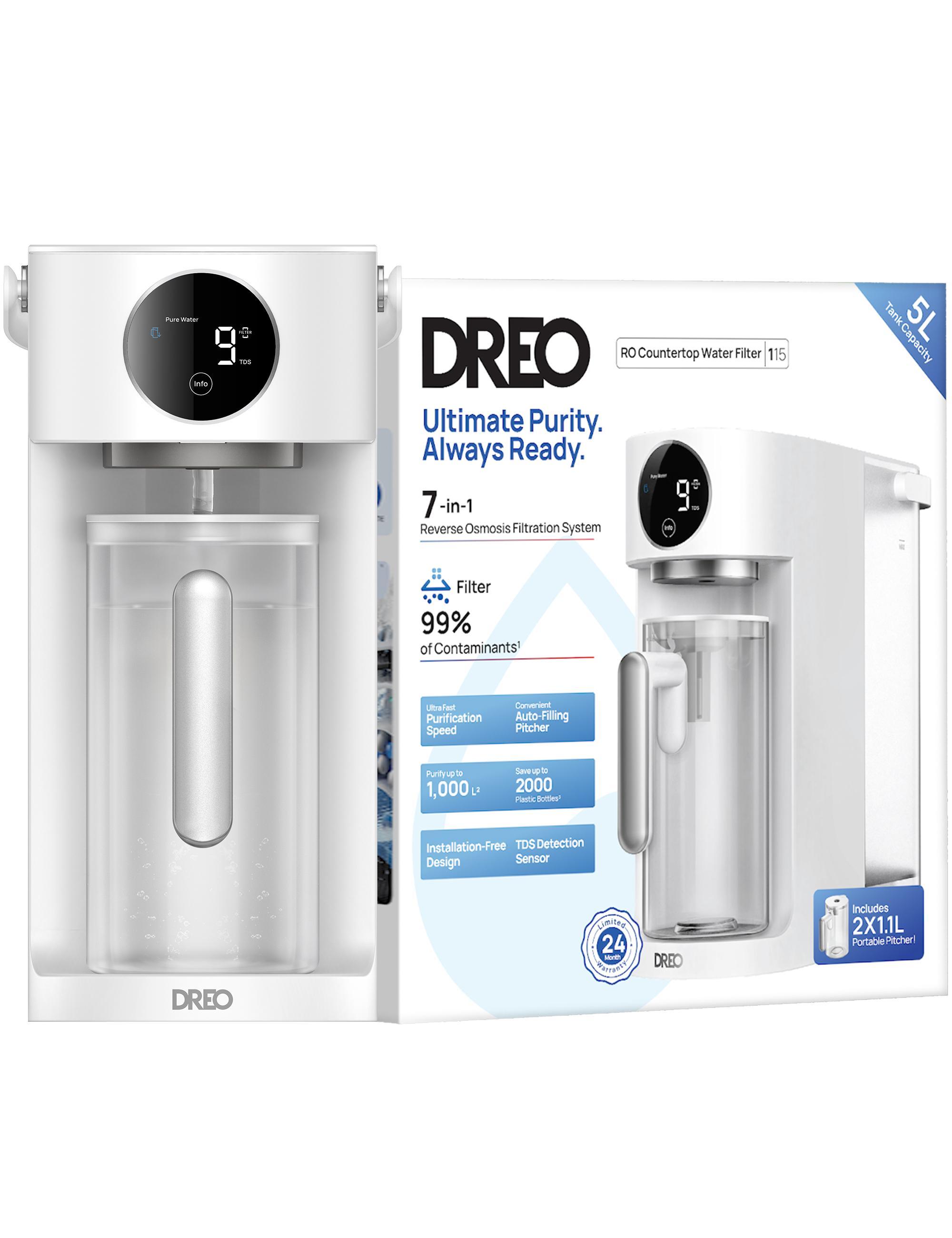 DREO RO Water Filter 7-in-1, TDS Display, Self-Cleaning Wasserfilter - Bild 1