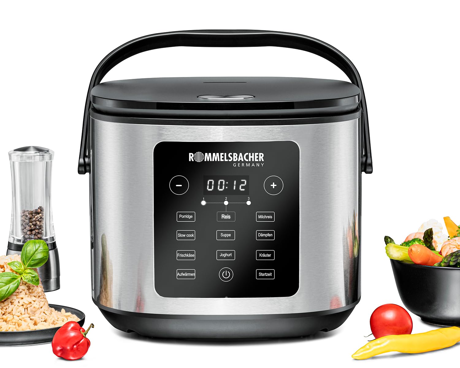 ROMMELSBACHER MRK 950 Multi Reiskocher (5 Liter, 860 W, Warmhaltefunktion, Antihaftbeschichtung (PFAS-frei), 12 Programme) - Bild 1