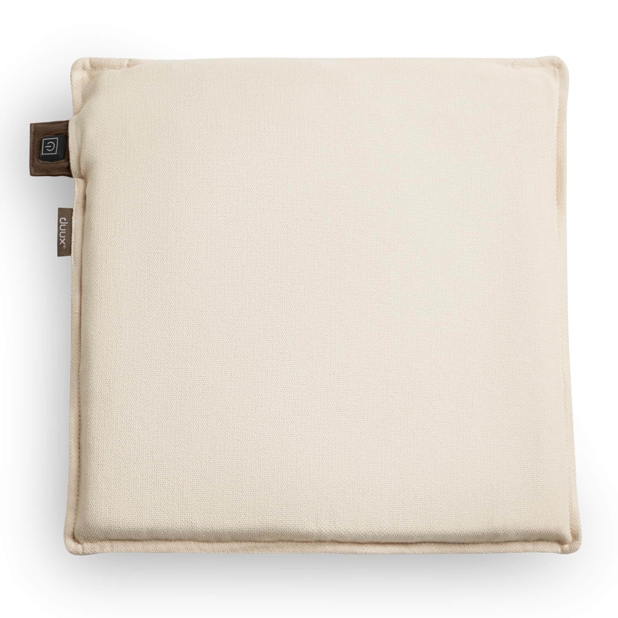 duux Mellow Beige Heizkissen (3 Heizstufen, 10 Watt, Handw&auml;sche bei 40 &deg;C, bis zu 9 Stunden Akkulaufzeit, 4 h Aufladezeit, Memory-Schaum-Kern, Fleece, inkl. Ladekabel, Netzteil nicht enthalten) - Bild 1
