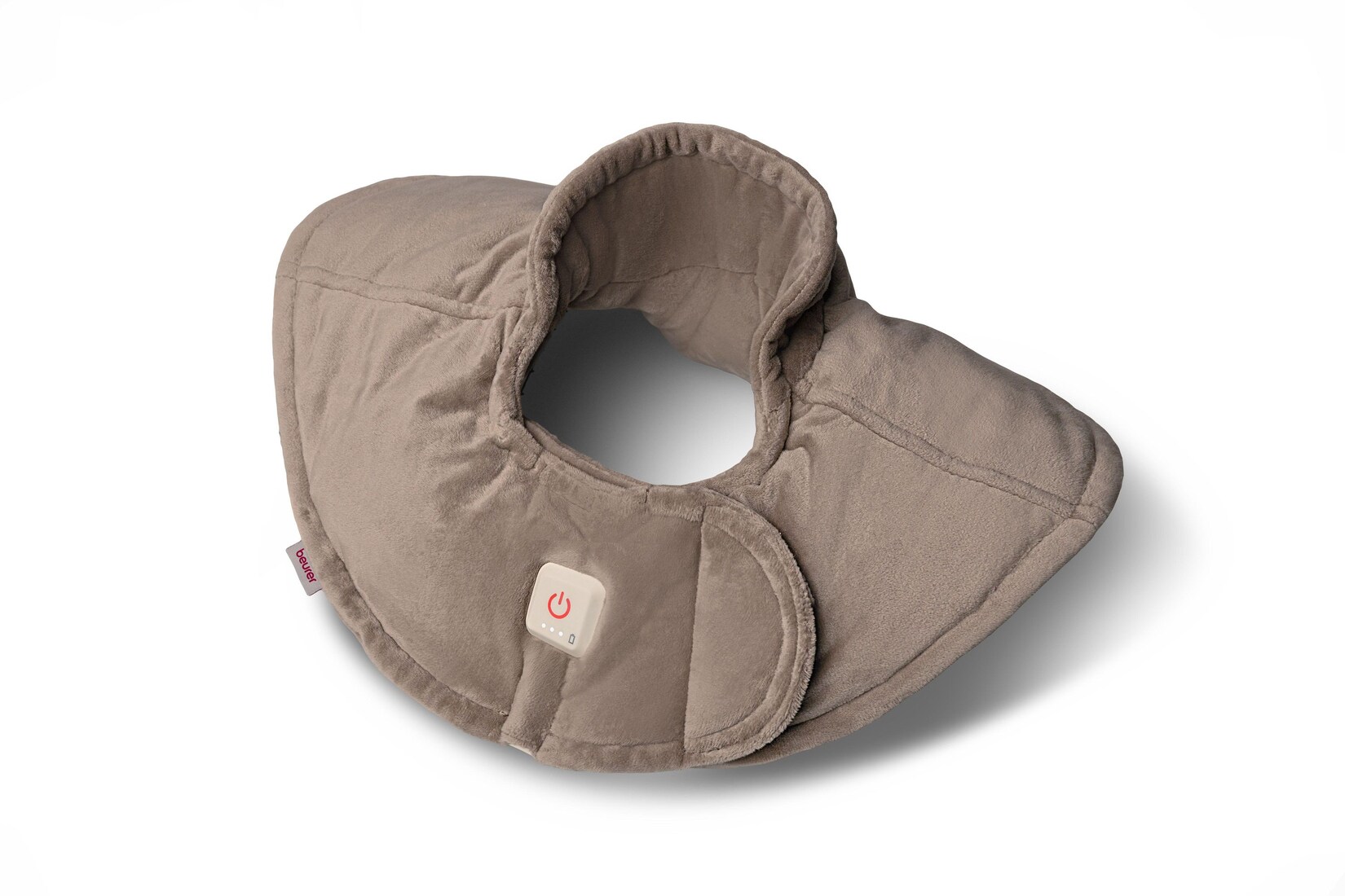 BEURER HK 165 Huggy Smokey-taupe Heizkissen (3 Temperaturstufen, Bedienelement am Produkt, Lithium-Ionen-Akku, 4 Stunden Akkulaufzeit, inkl. Netzadapter, Maschinenwäsche bei 30 °C)