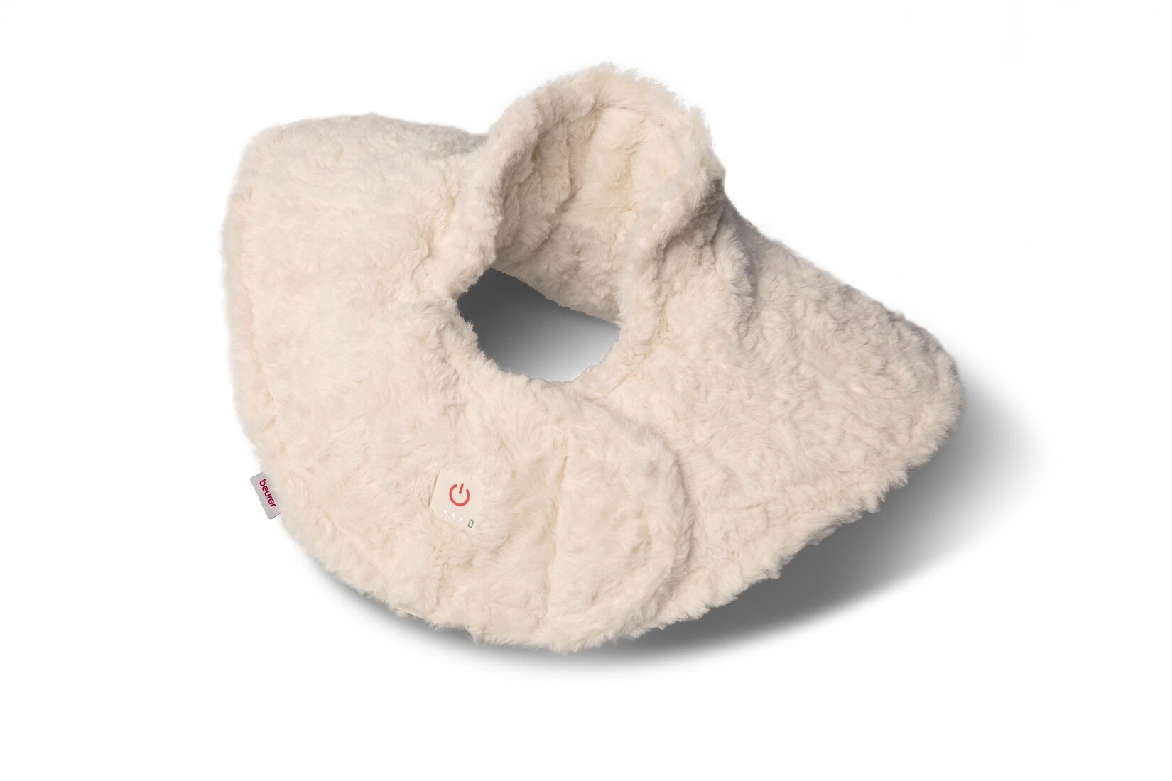 BEURER HK 165 GP Huggy Creme Heizkissen (3 Temperaturstufen, Bedienelement am Produkt, Lithium-Ionen-Akku, 4 Stunden Akkulaufzeit, inkl. Netzadapter, Maschinenwäsche bei 30 °C)