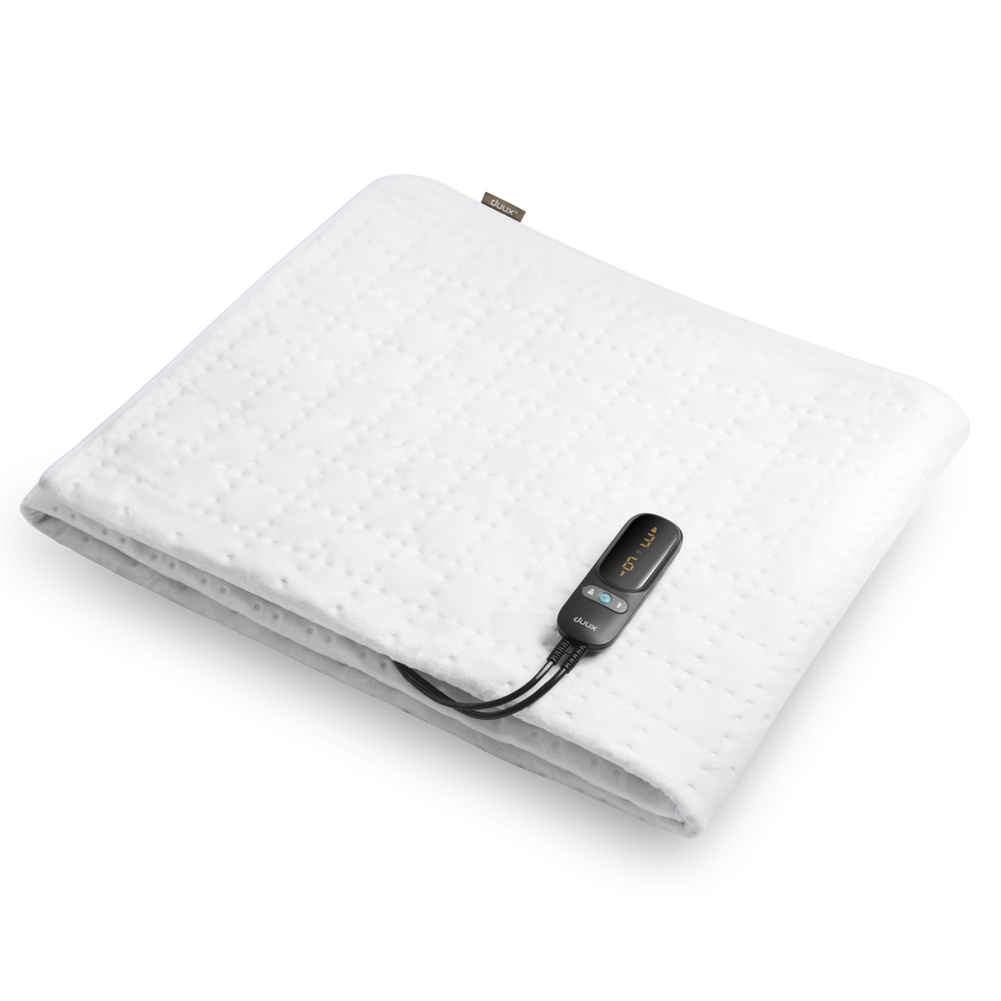 duux Snooze Fleece Wei&szlig; 200 x 90 W&auml;rmeunterbett (6 Heizstufen, 70 Watt, 2 separat regelbare Zonen, waschbar bei 30 &deg;C, Timer, &Uuml;berhitzungsschutz) - Bild 1
