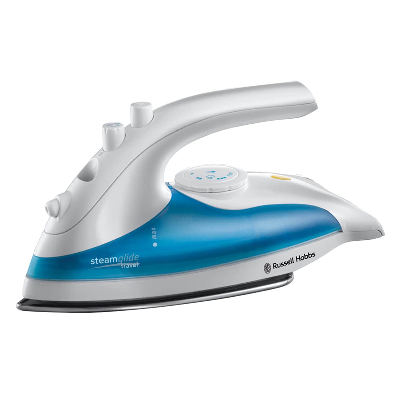 Russell Hobbs 22470-56 Reiseb&uuml;geleisen (830 Watt, Edelstahl-B&uuml;gelsohle, 10 g/min Dampfaussto&szlig;, 80 ml Wassertank, 1,5 m Kabell&auml;nge) - Bild 1