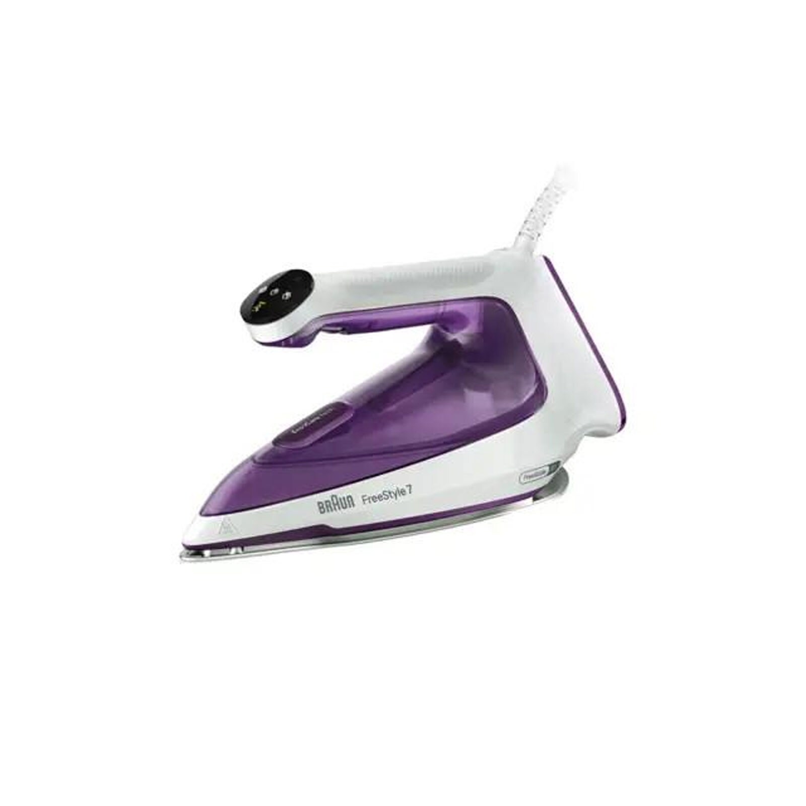 BRAUN FI 7215 VI FreeStyle 7 Dampfbügeleisen (2.000 W, EloxalPlus, FreeGlide 3D, 0?/min, 230 g/min Dampfstoß, 350 ml Wassertank, 2,5 m Kabel, Easy CalcClean, Anti-Tropf-System)