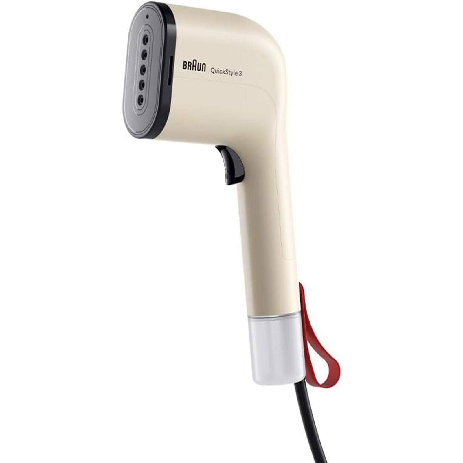 BRAUN GS 3012 BG QuickStyle 3 Dampfbürste (1.100 Watt Leistung, 20 g/min Dampfleistung, 70 ml abnehmbarer Wassertank, 2 m Kabellänge)