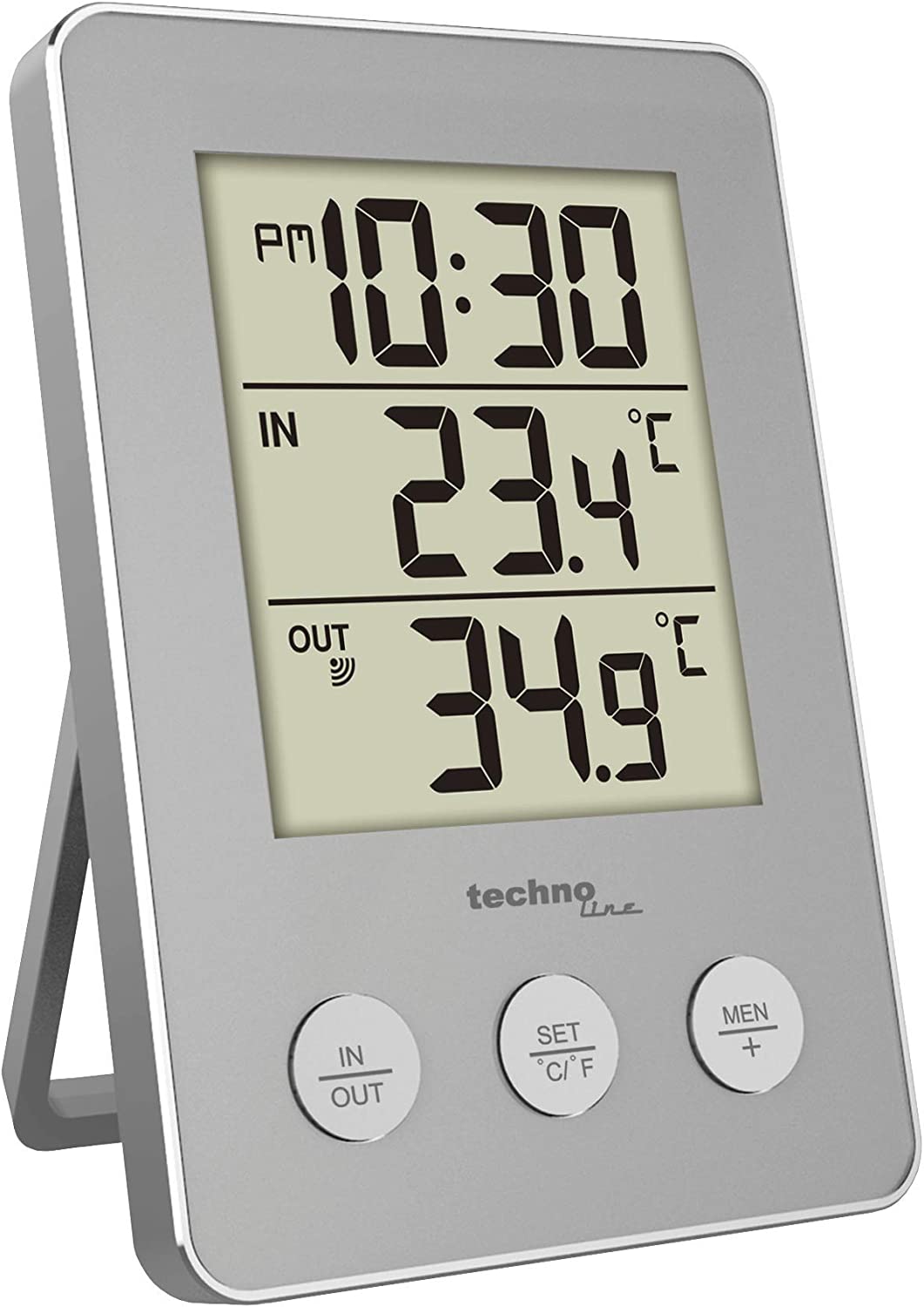 TECHNOTRADE WS 9175 Temperaturstation silber - Bild 1