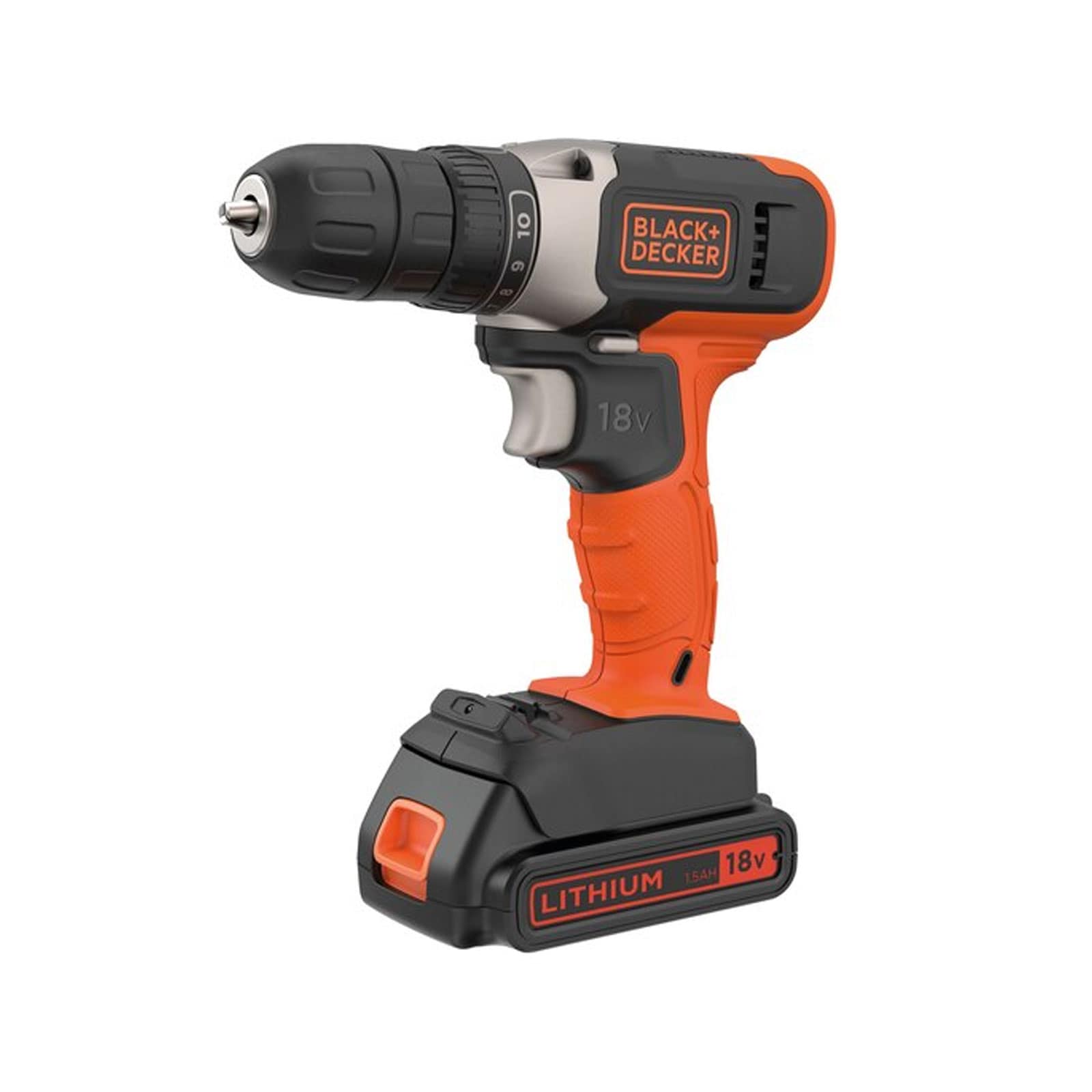Black+Decker BCD001C2-QW 18V Akkuschrauber inkl. 2 Akkus - Bild 1