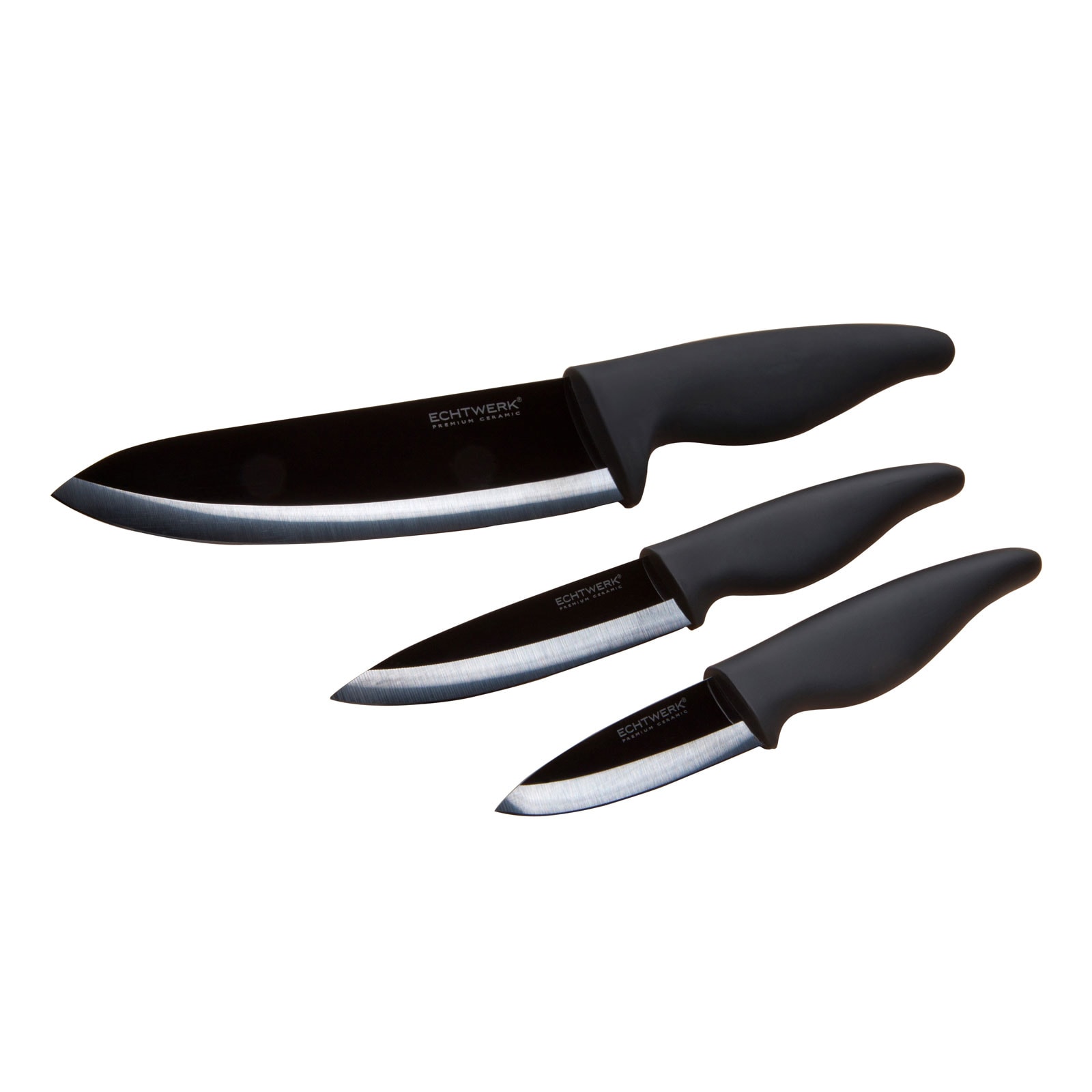Echtwerk EW-KM-0150 Keramikmesser Set 3tlg - Black Mirror - Bild 1