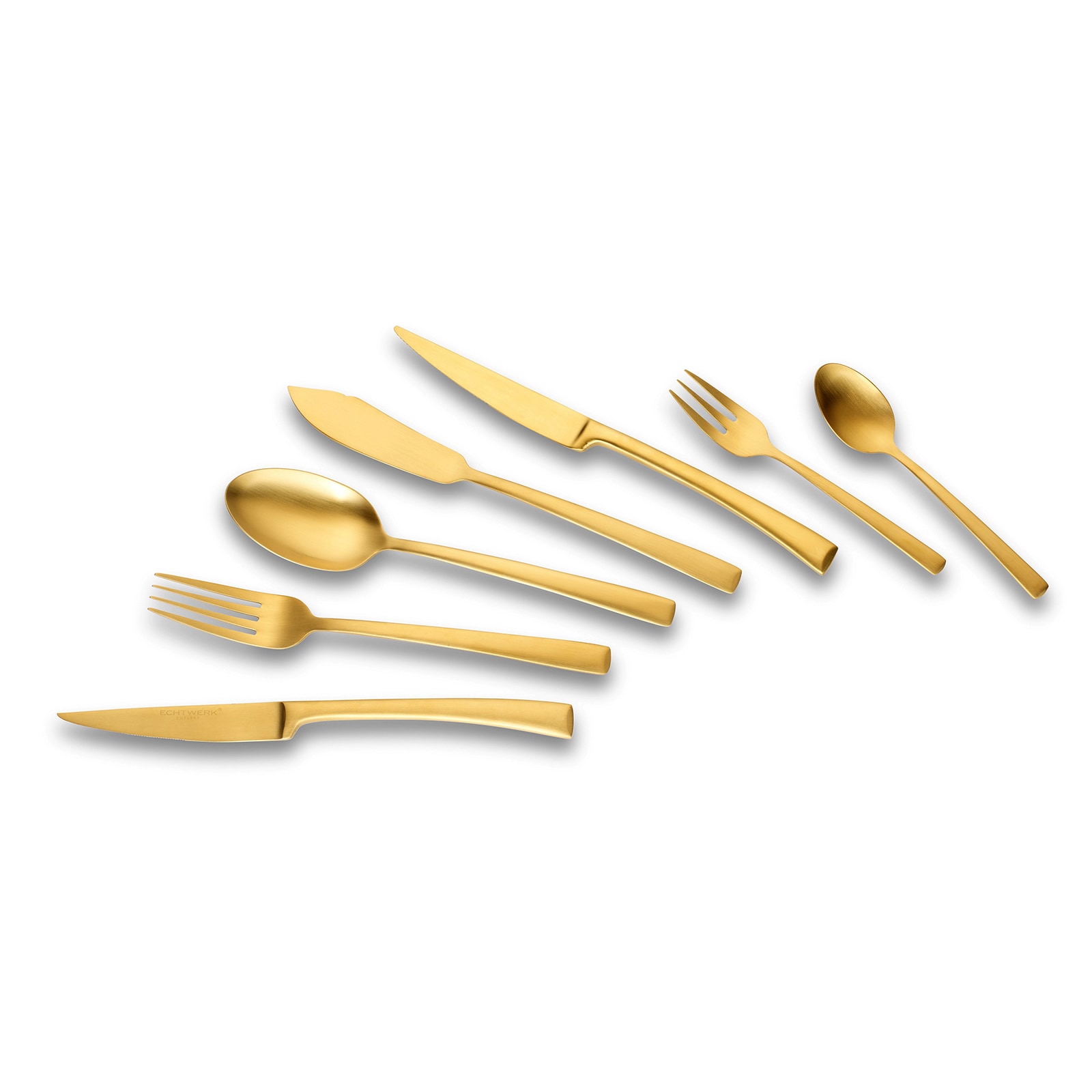 Echtwerk Tafelbesteck "AVELINO" 42lg - Gold Edition - Bild 1
