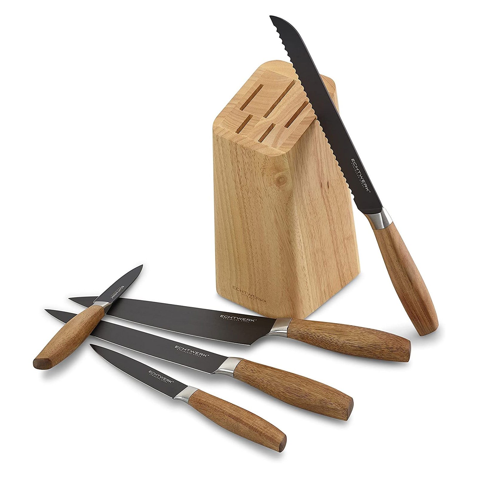 ECHTWERK K&uuml;chenmesser Set Classic Black Edition 6tlg EW-SM-0366-2 - Bild 1