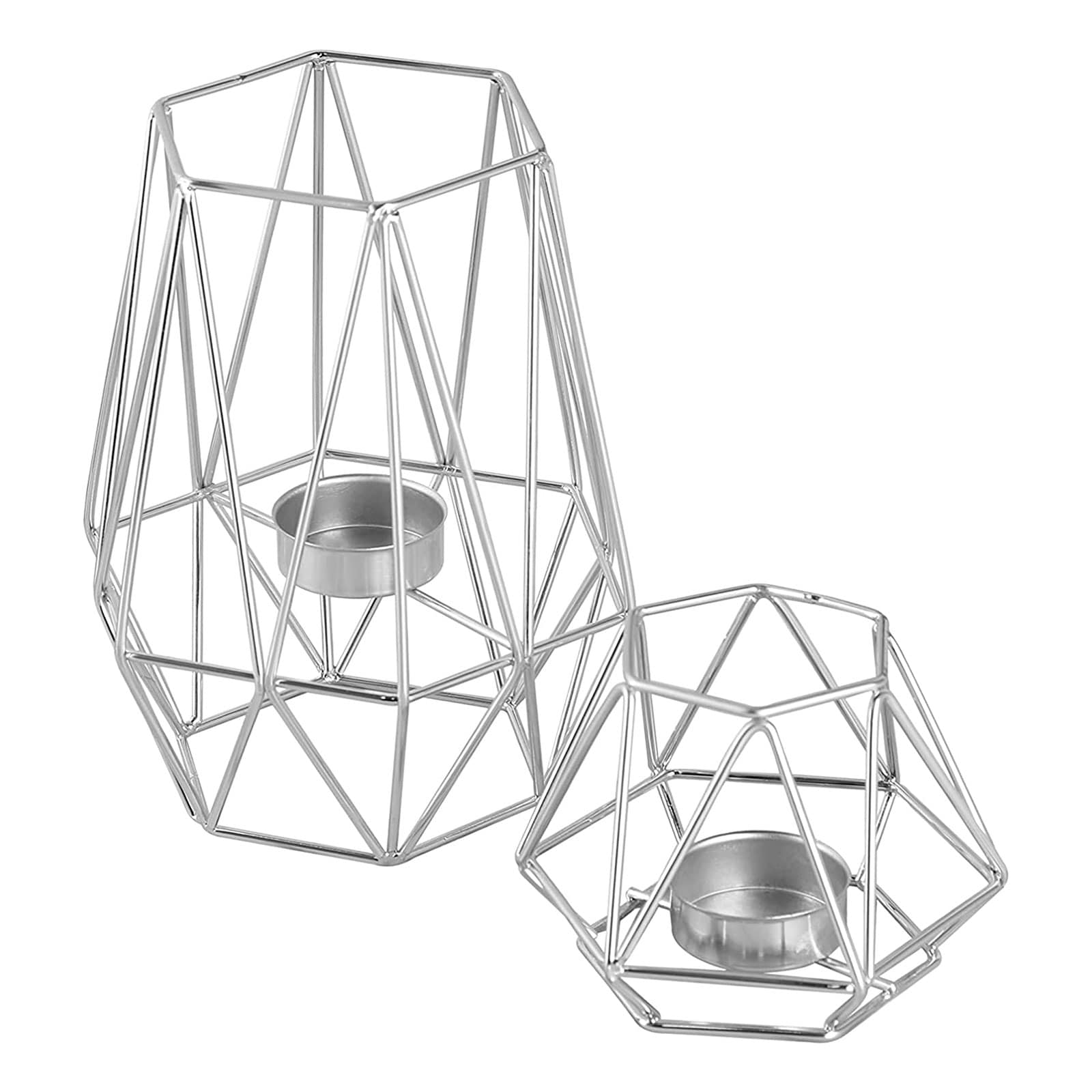 Echtwerk EW-KH-2119 Kerzenhalter Diamant Mix silber - Bild 1