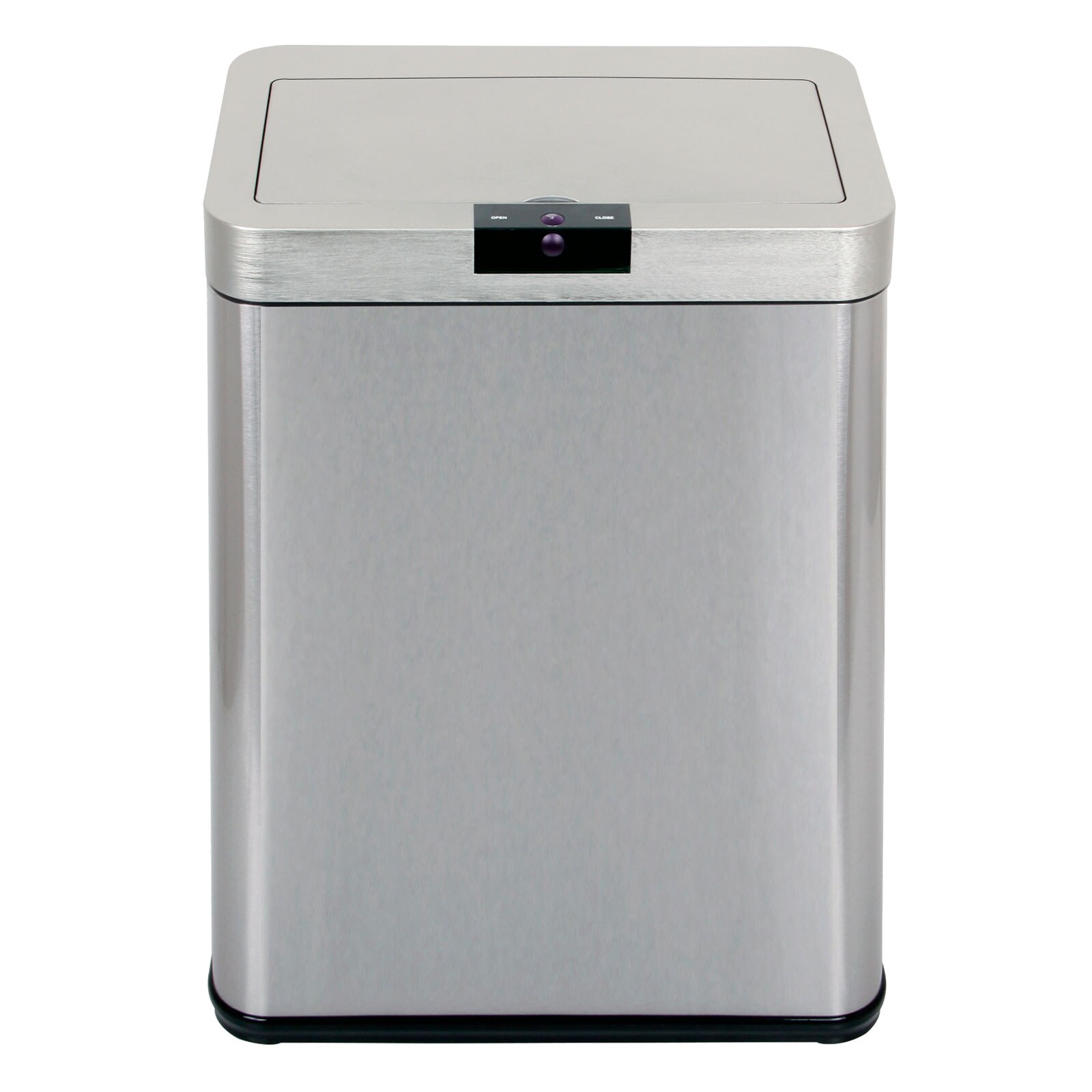 Echtwerk Abfalleimer mit Sensor  SQUARE - Inox Silver