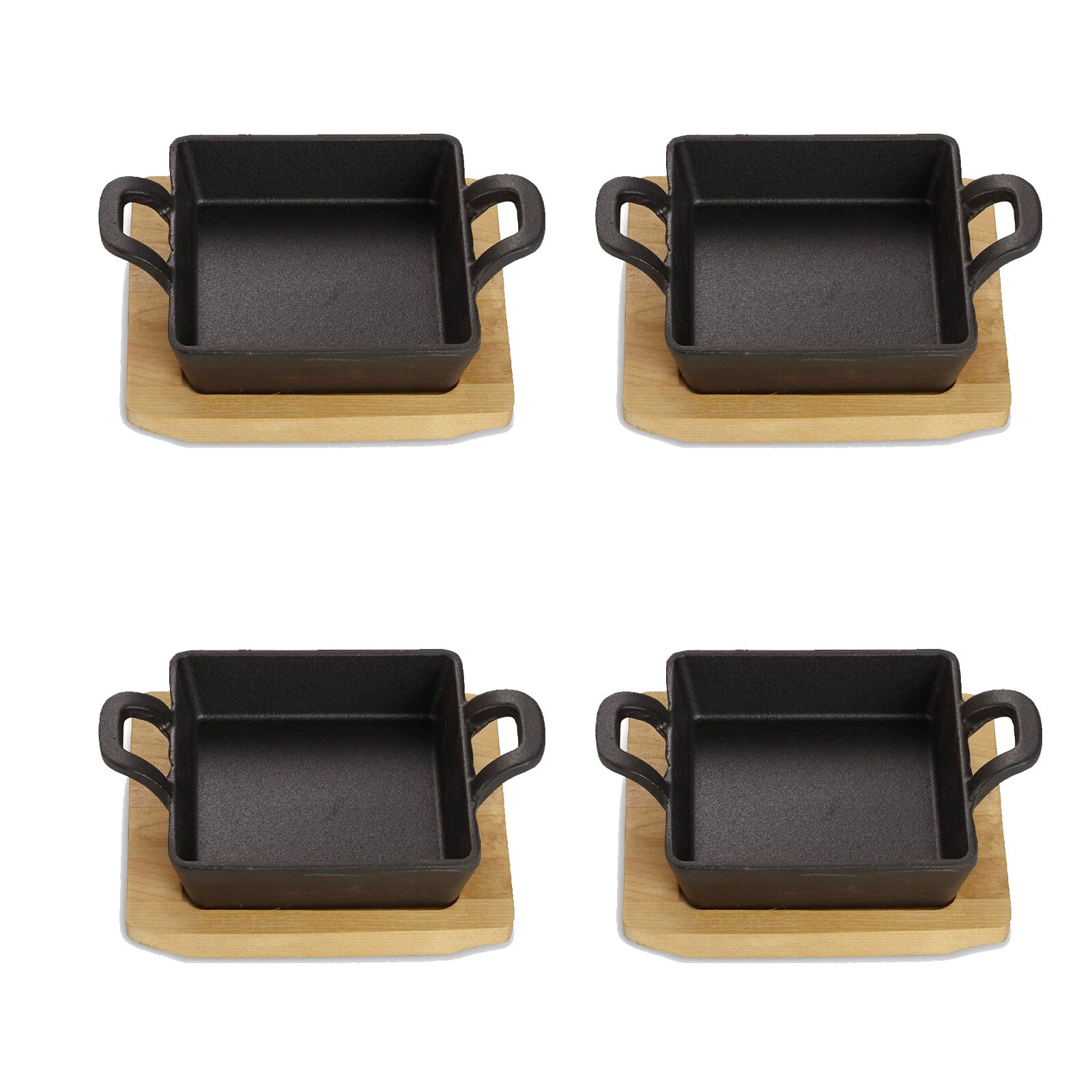 Echtwerk EW-GE-1342-4 Quadratische Servierschale, 12,6 x 18,5 x 3,6 cm