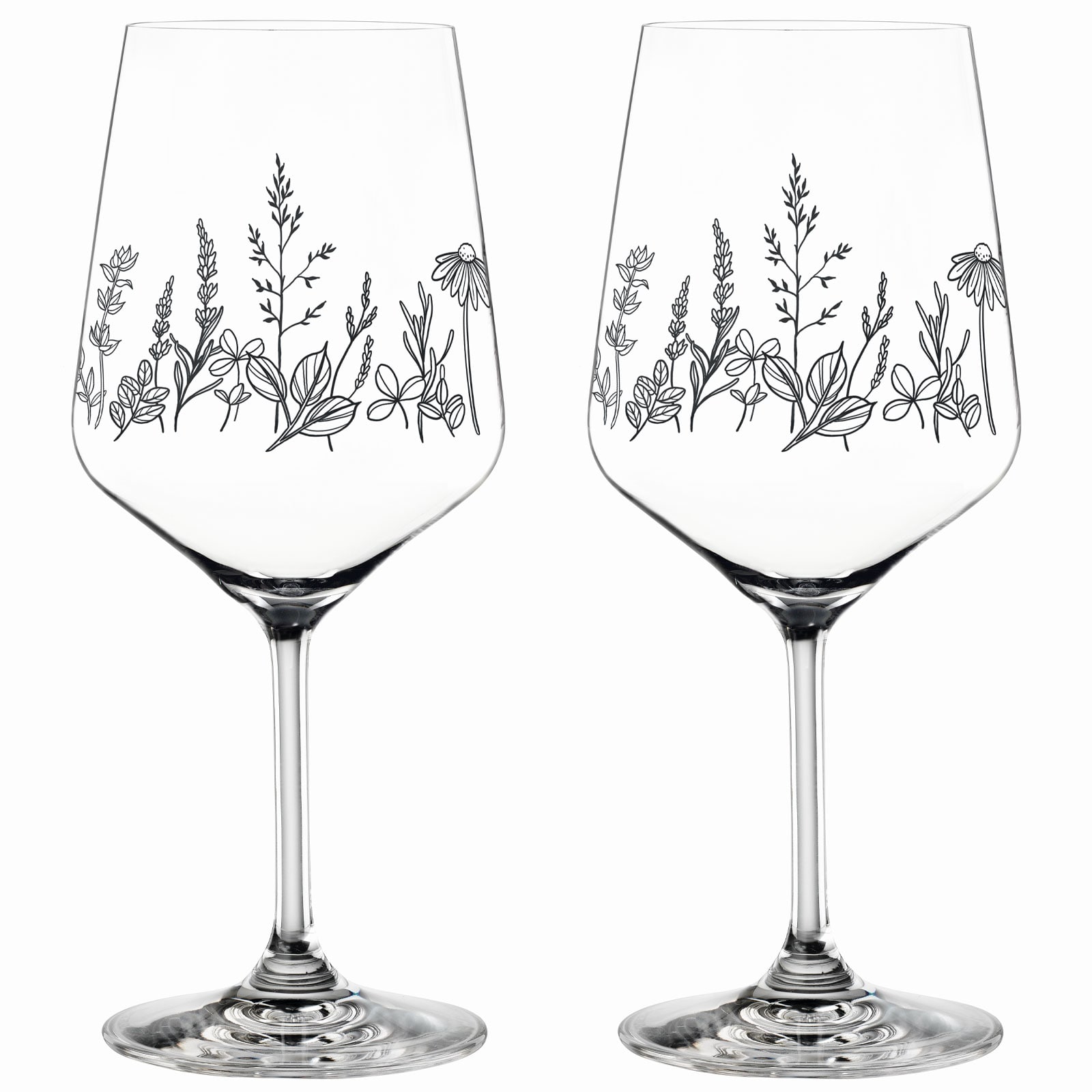 Nachtman Wein/Spritzglas Botanical Black Set/2 467/01 Tattoo - Bild 1