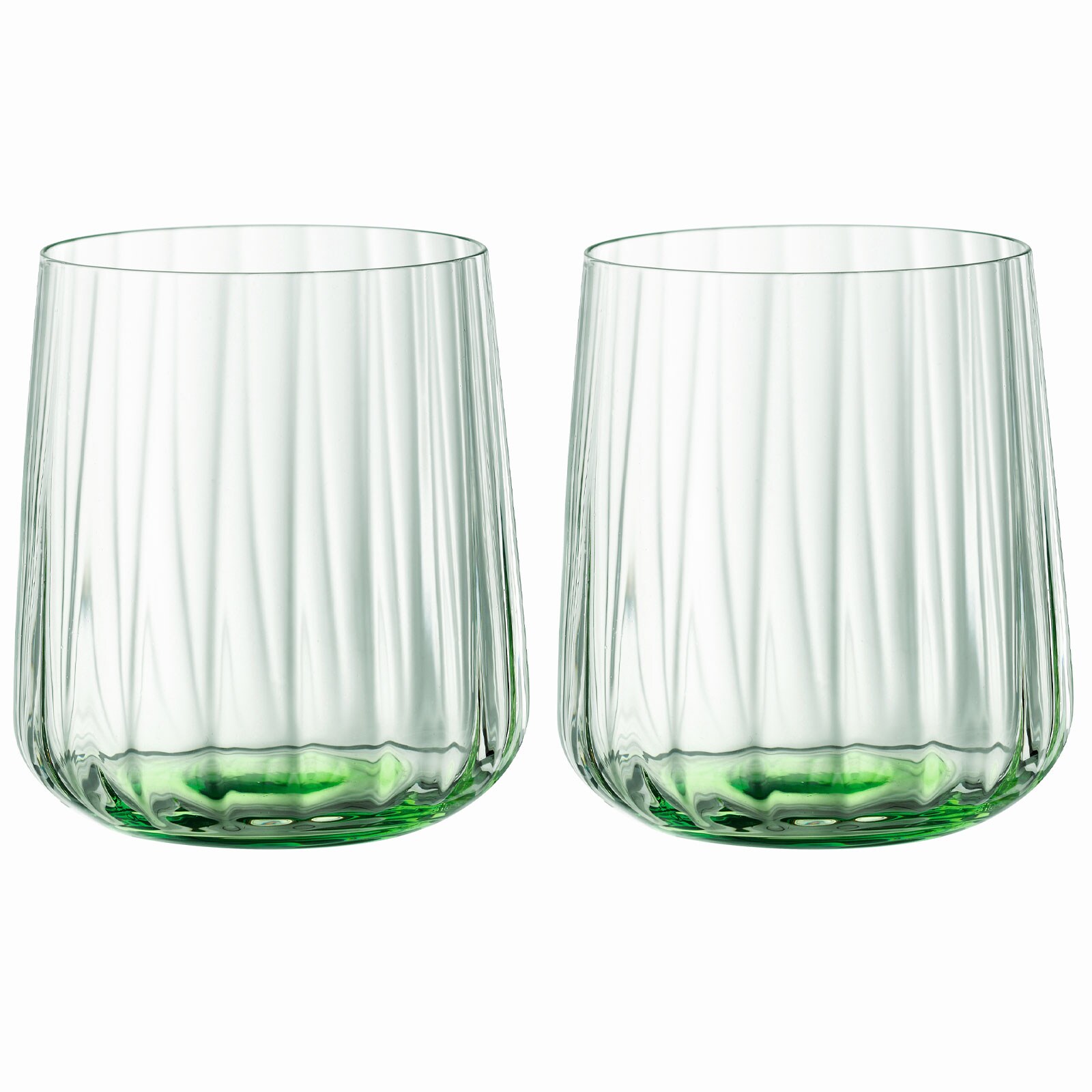 Spiegelau 2-tlg. Becher-Set Grüne Trinkgläser Kristallglas 340 ml Leaf, Lifestyle, 4453465