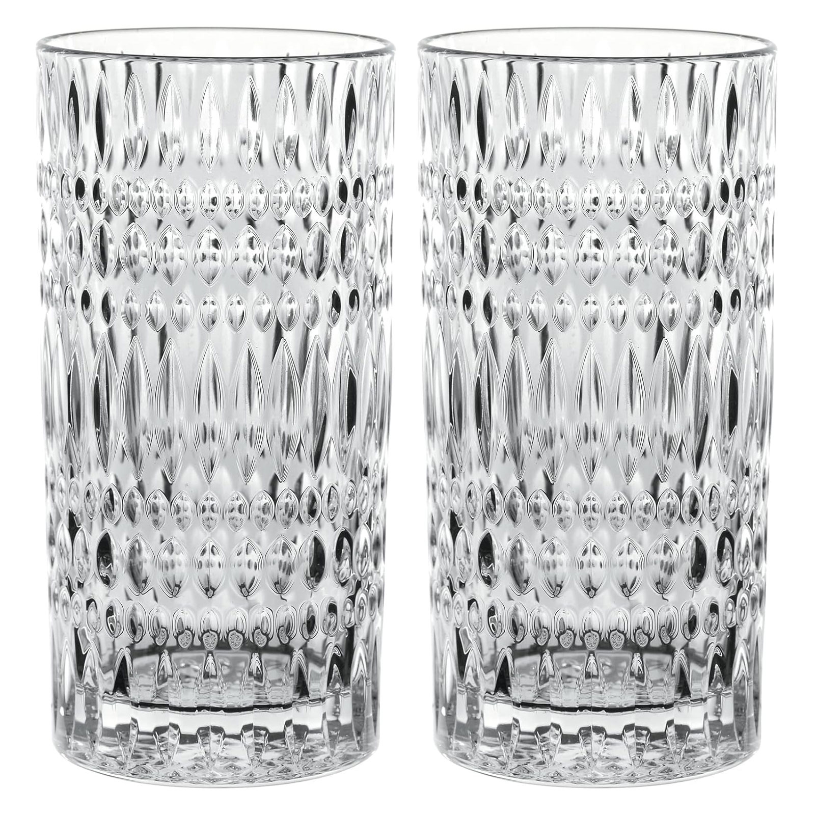 Nachtmann, 2-teiliges Latte Macchiato Set Latte Macchiato-Gl&auml;ser Kristallglas, 434 ml Ethno Barista 104903 - Bild 1