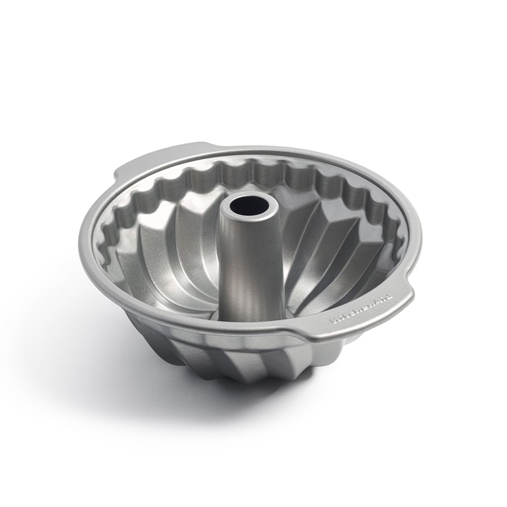 KitchenAid Bakeware Aluminisiertem Stahl PFAS-frei Antihaftbeschichtung Backform Tulband-Kuchen-Bundt-Form, 24cm - Bild 1
