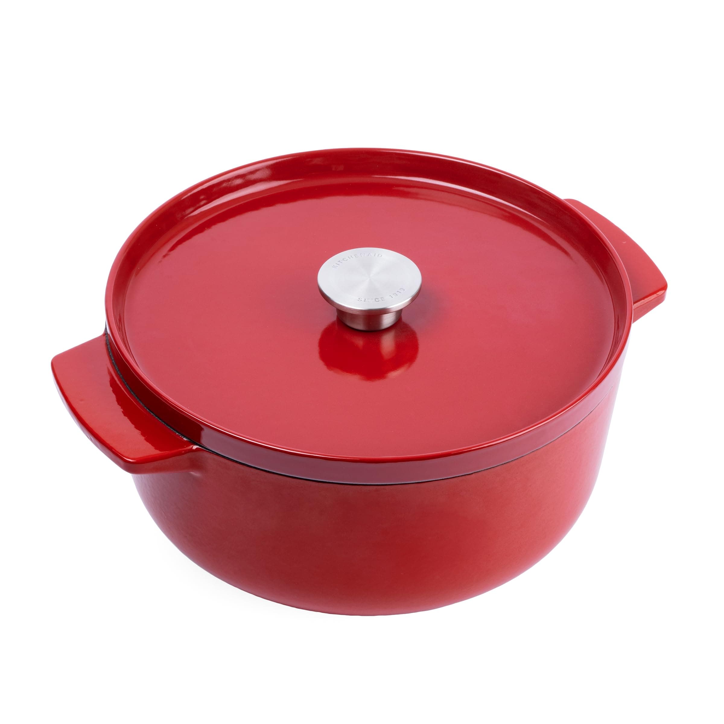 KitchenAid CC006060-001 Br&auml;ter mit Deckel - Rund - 5.2L 26cm Rot - Bild 1