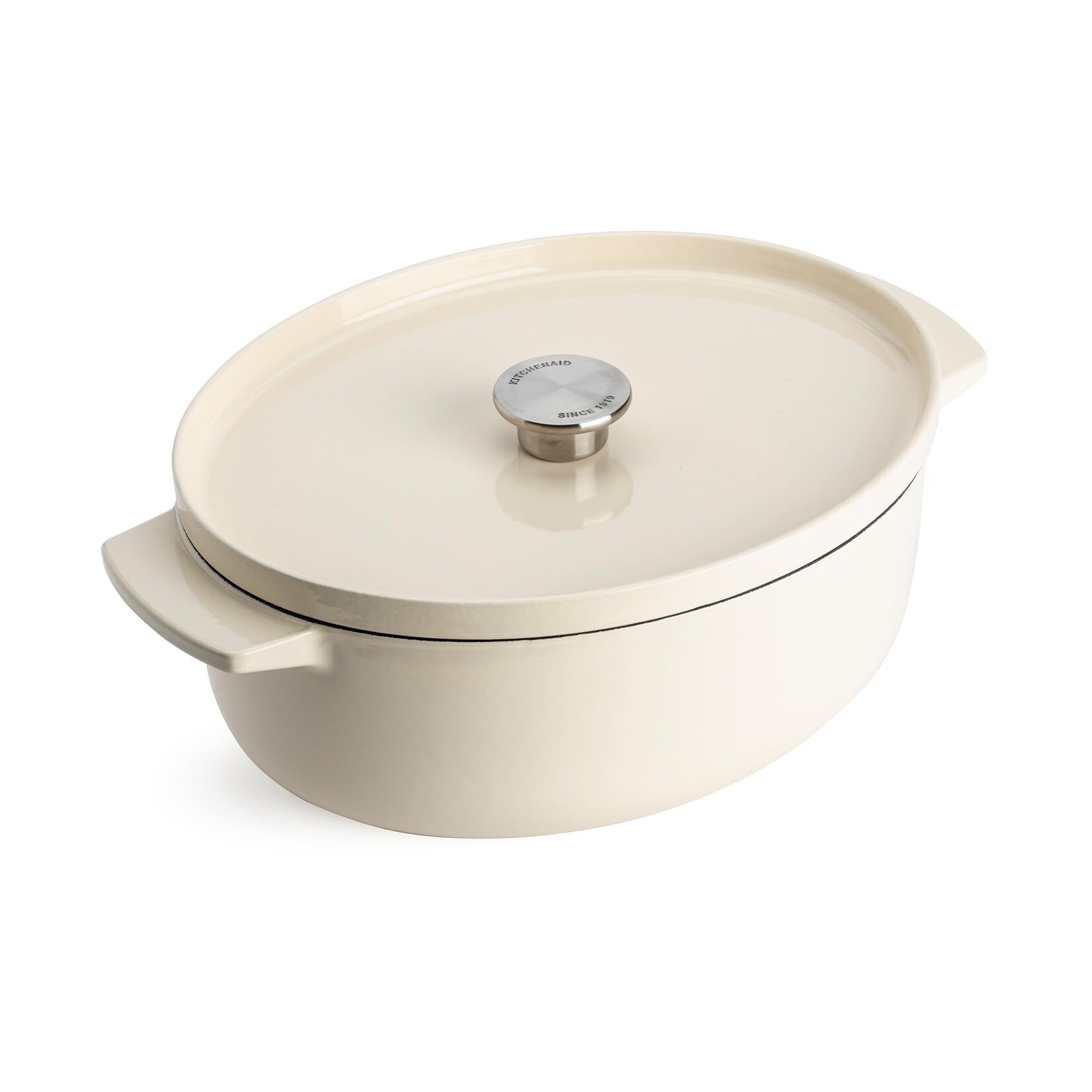 CC006062-001 Bräter mit Deckel - Oval 30cm Creme