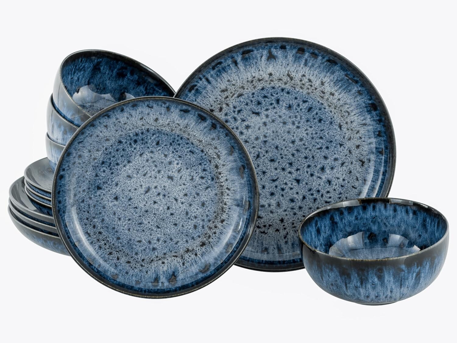 CreaTable - 21912, Allround Magic Blue - Tellerset 12-tlg