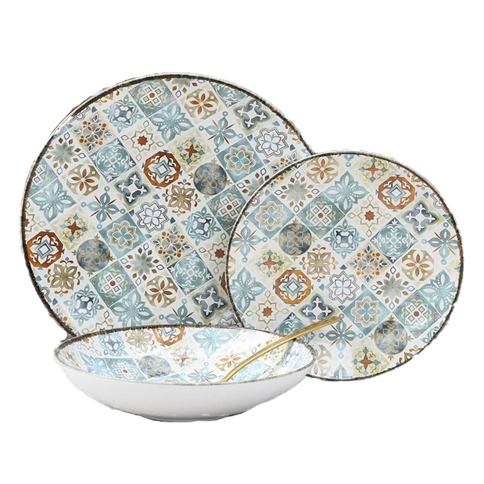 - 24157 Mosaik, Tellerset 12-tlg