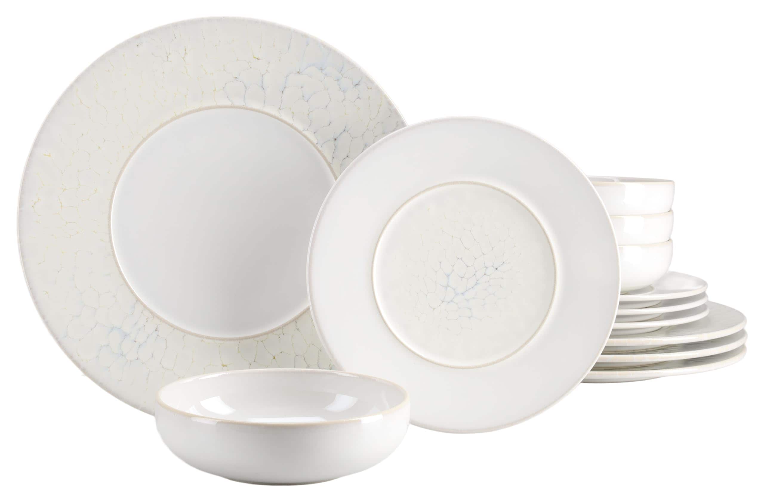 CreaTable Teller Set 24555 Serie Unico Toscania 12-tlg. Geschirrset 4 Personen - Bild 1
