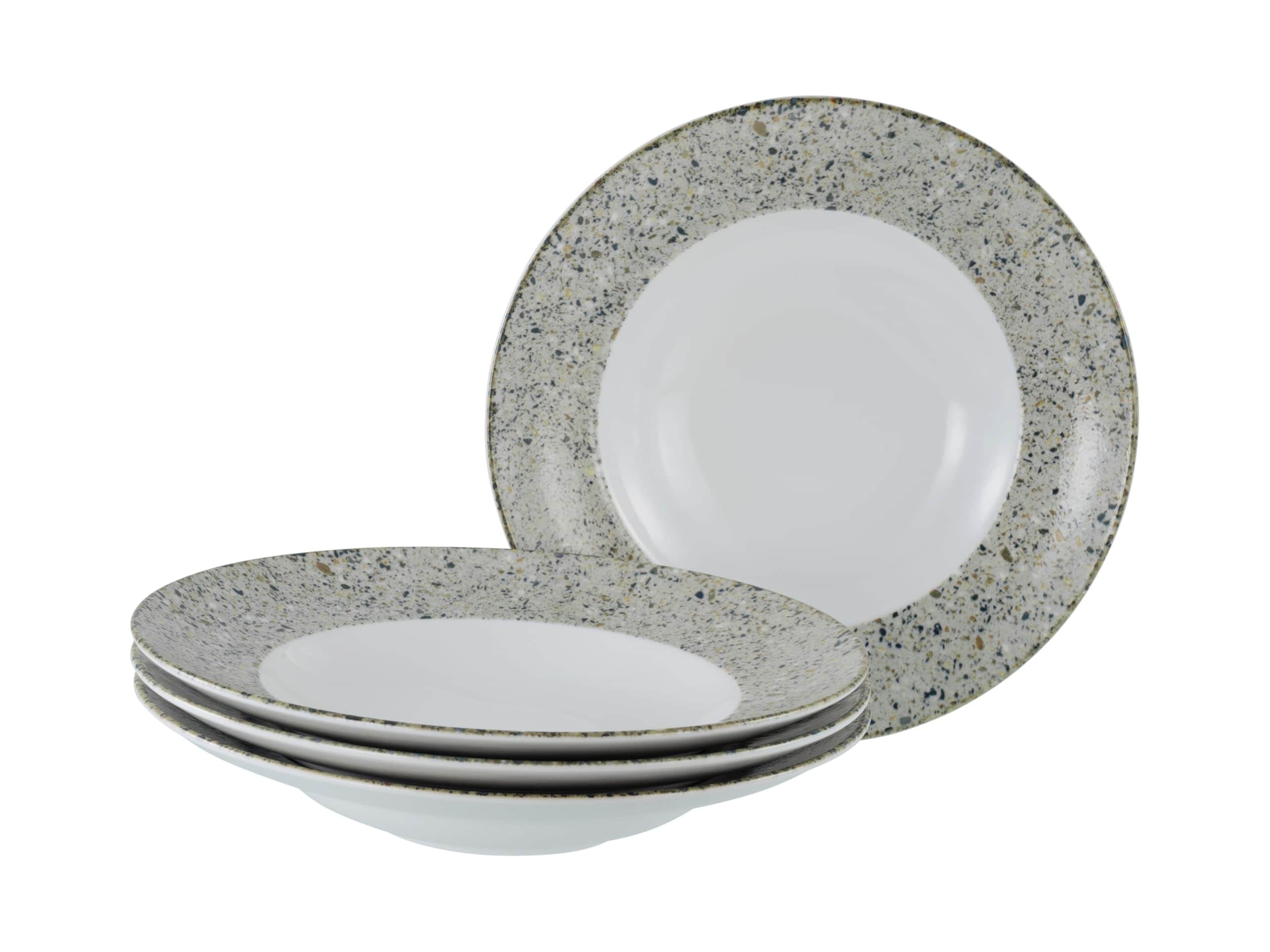 CreaTable - 24708 Stone Collection Genua, Pastateller 4-tlg - Bild 1