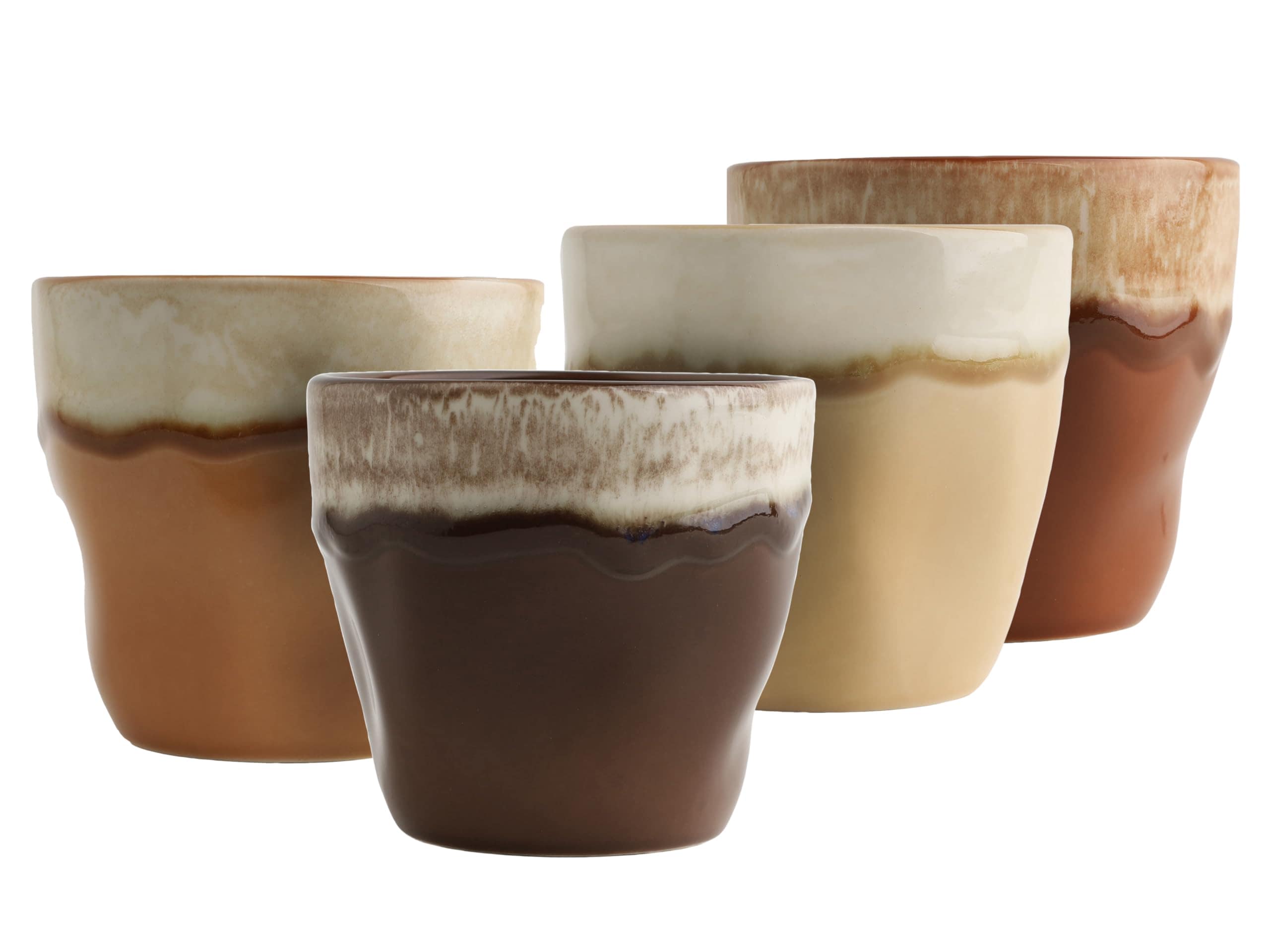 CreaTable - 24739 Squeezy Mocha Mousse Teebecher 4-tlg - Bild 1