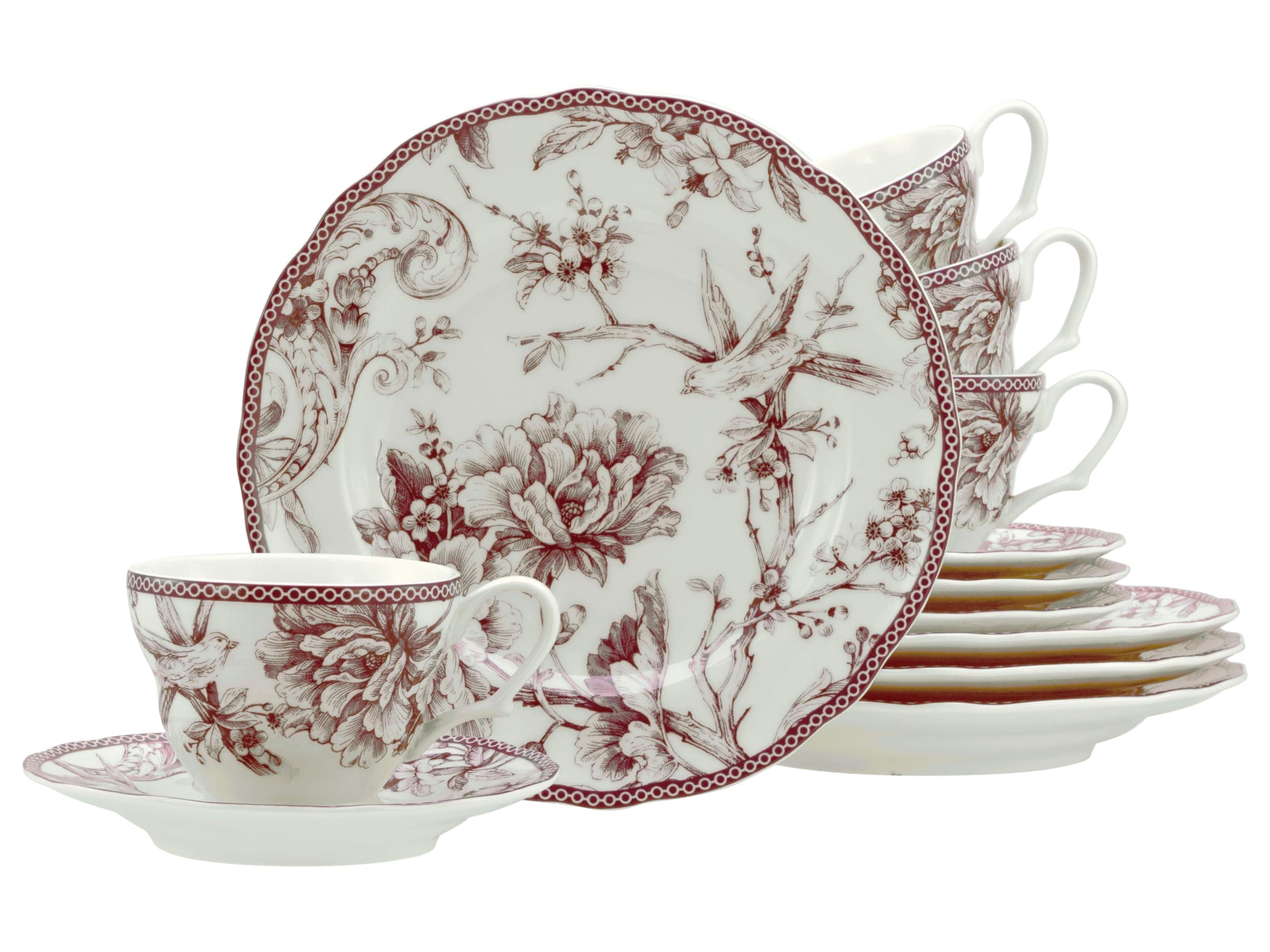 CreaTable - 24765 Adelaide Rot, Kaffeeservice 12-tlg - Bild 1