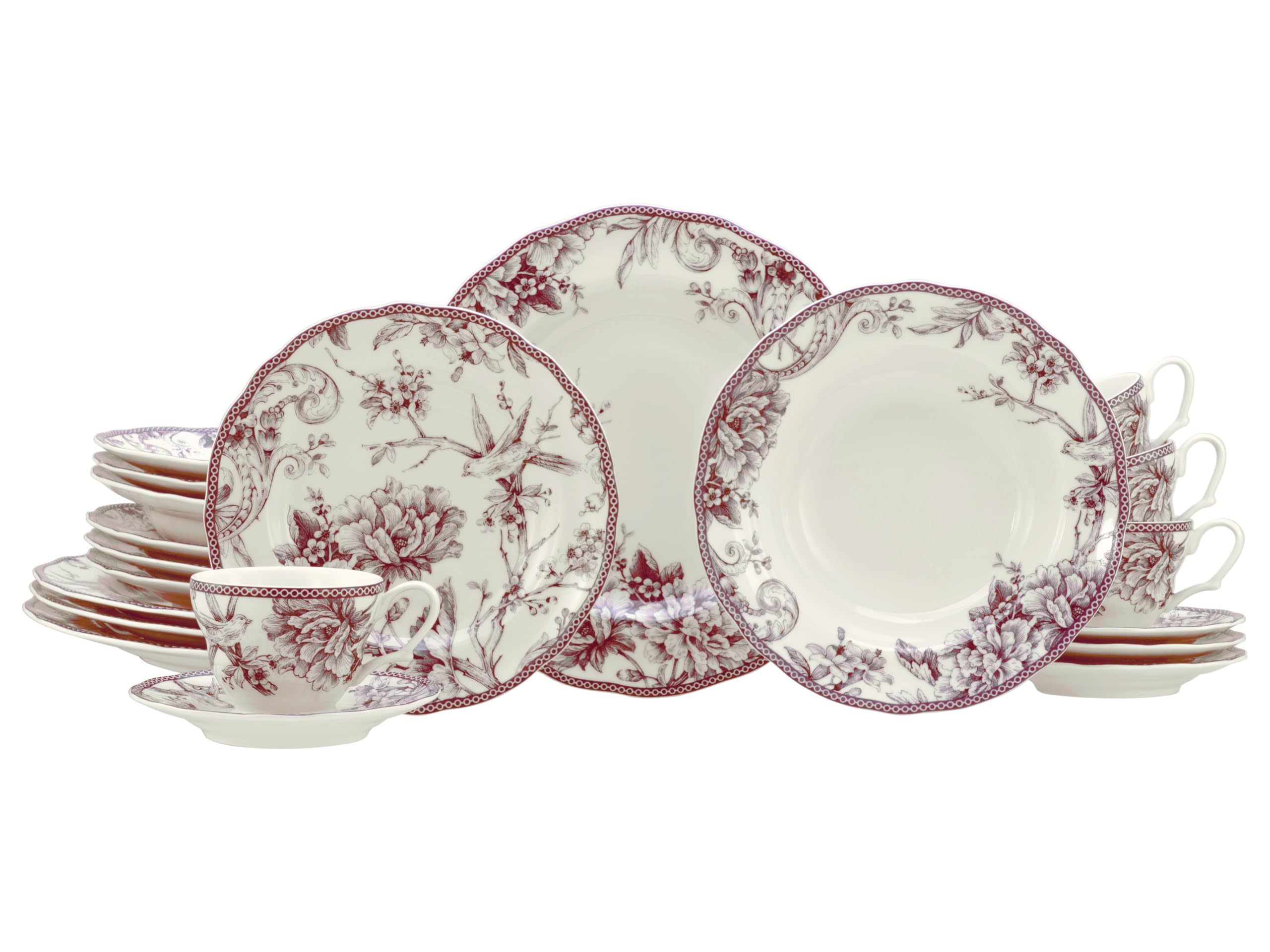 CreaTable - 24773 Adelaide Rot, Kombiservice 20-tlg - Bild 1