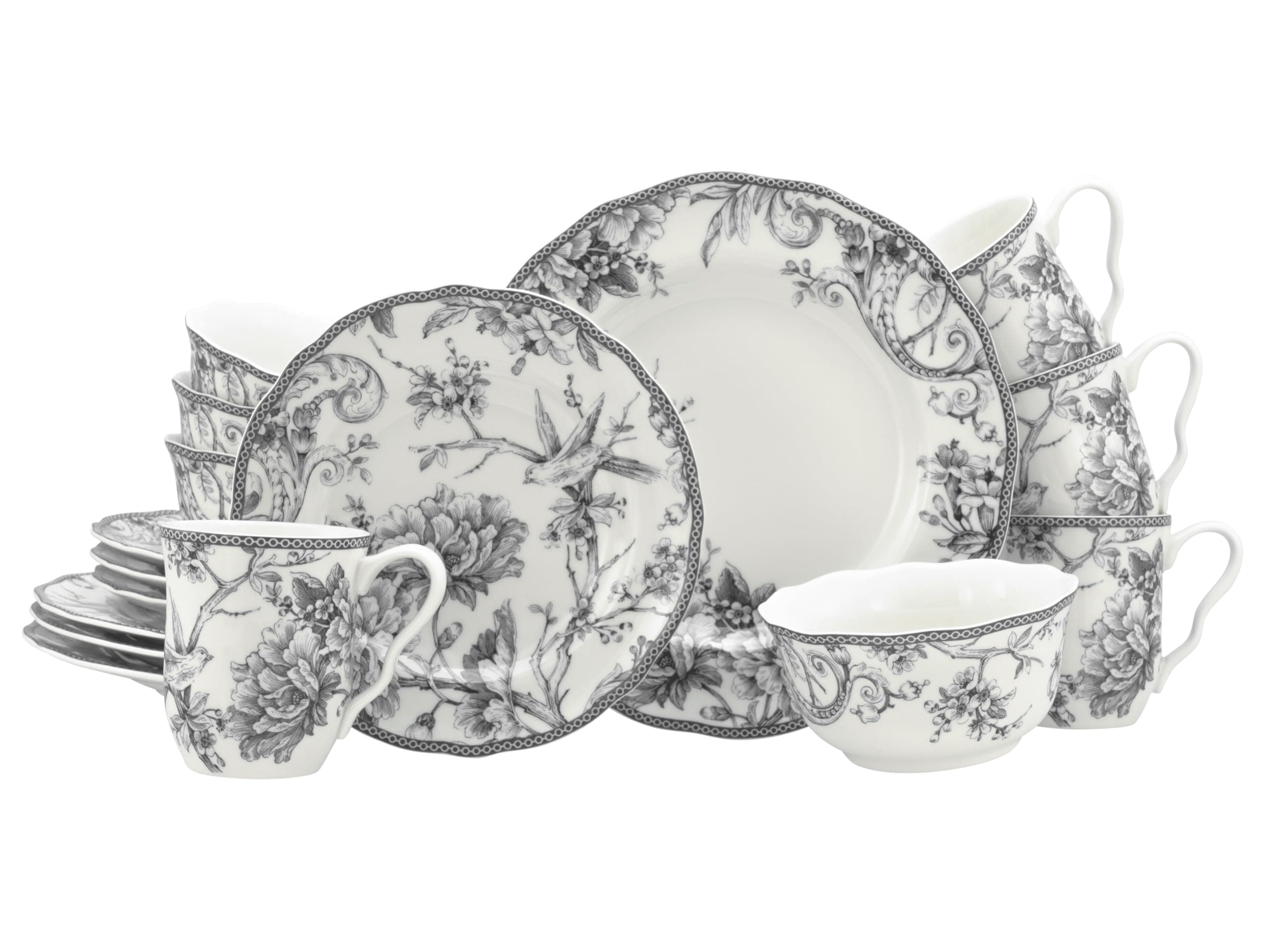 CreaTable - 24778 Adelaide Grau, Kombiservice 16-tlg - Bild 1