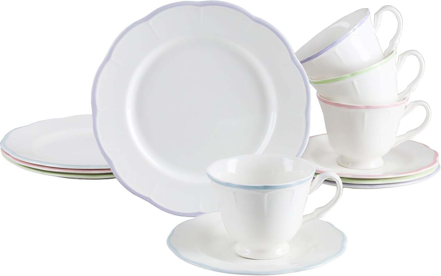 - 24843, Florine Bunt - Kaffeeservice 12-tlg