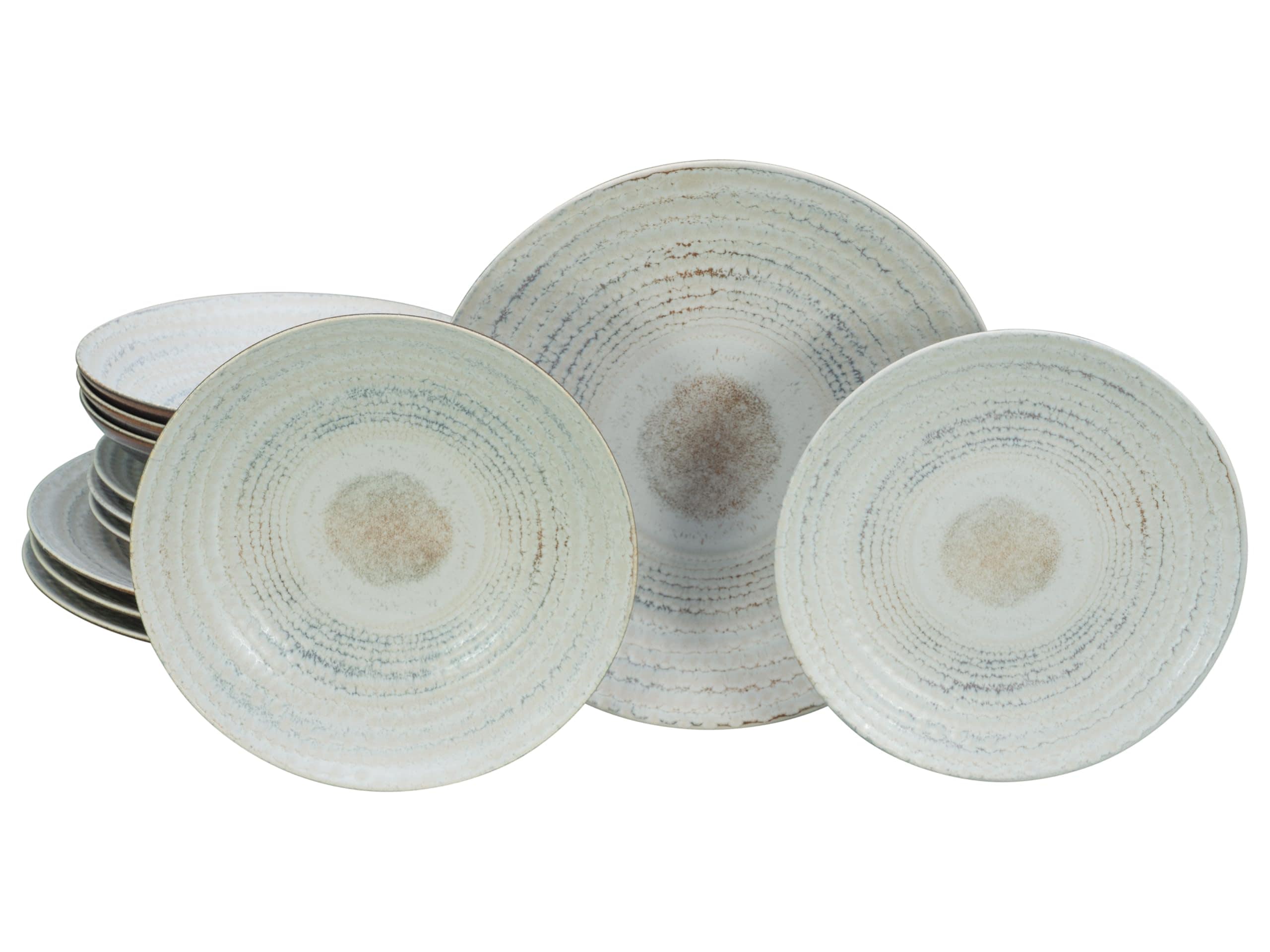 CreaTable - 24858 Neapel Offwhite, Tellerset 12-tlg - Bild 1