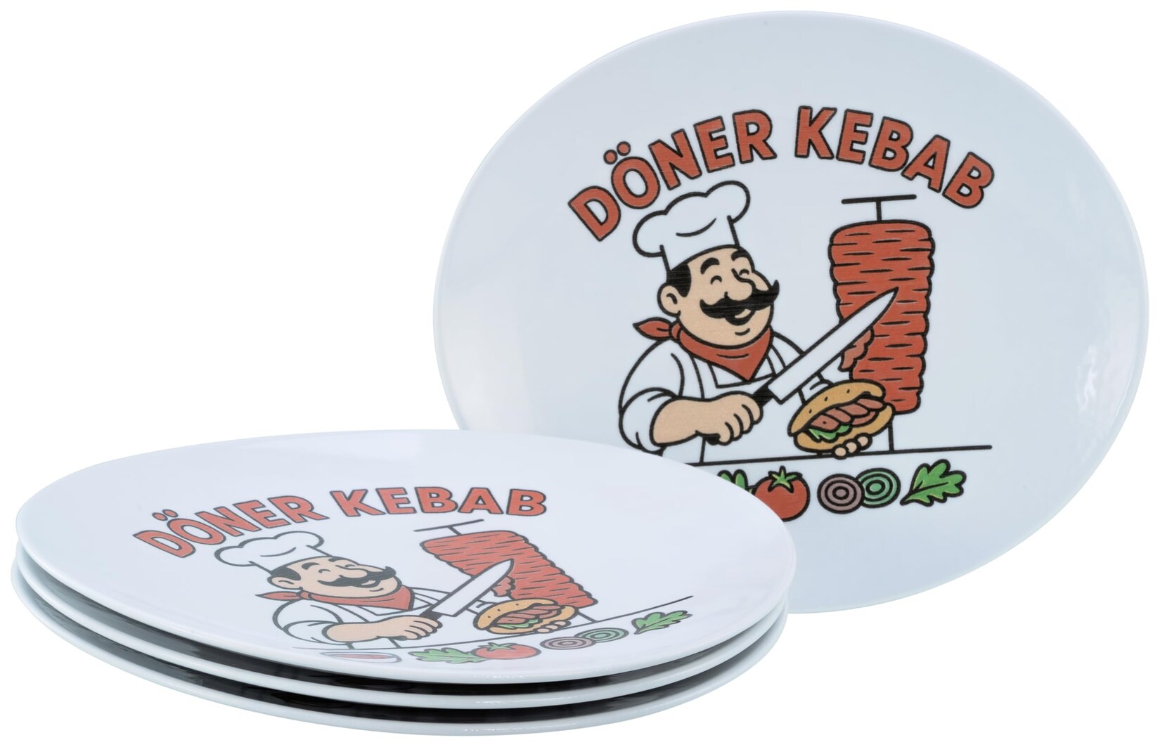 - 24910 Gourmet Weiss, Kebabteller 4-tlg