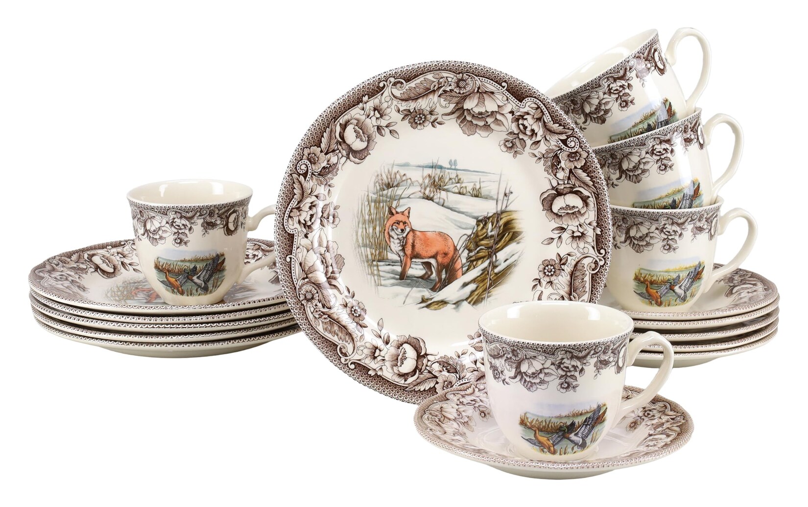 - 25036, Haydon Grove Bunt -  Kaffeeservice 18-tlg
