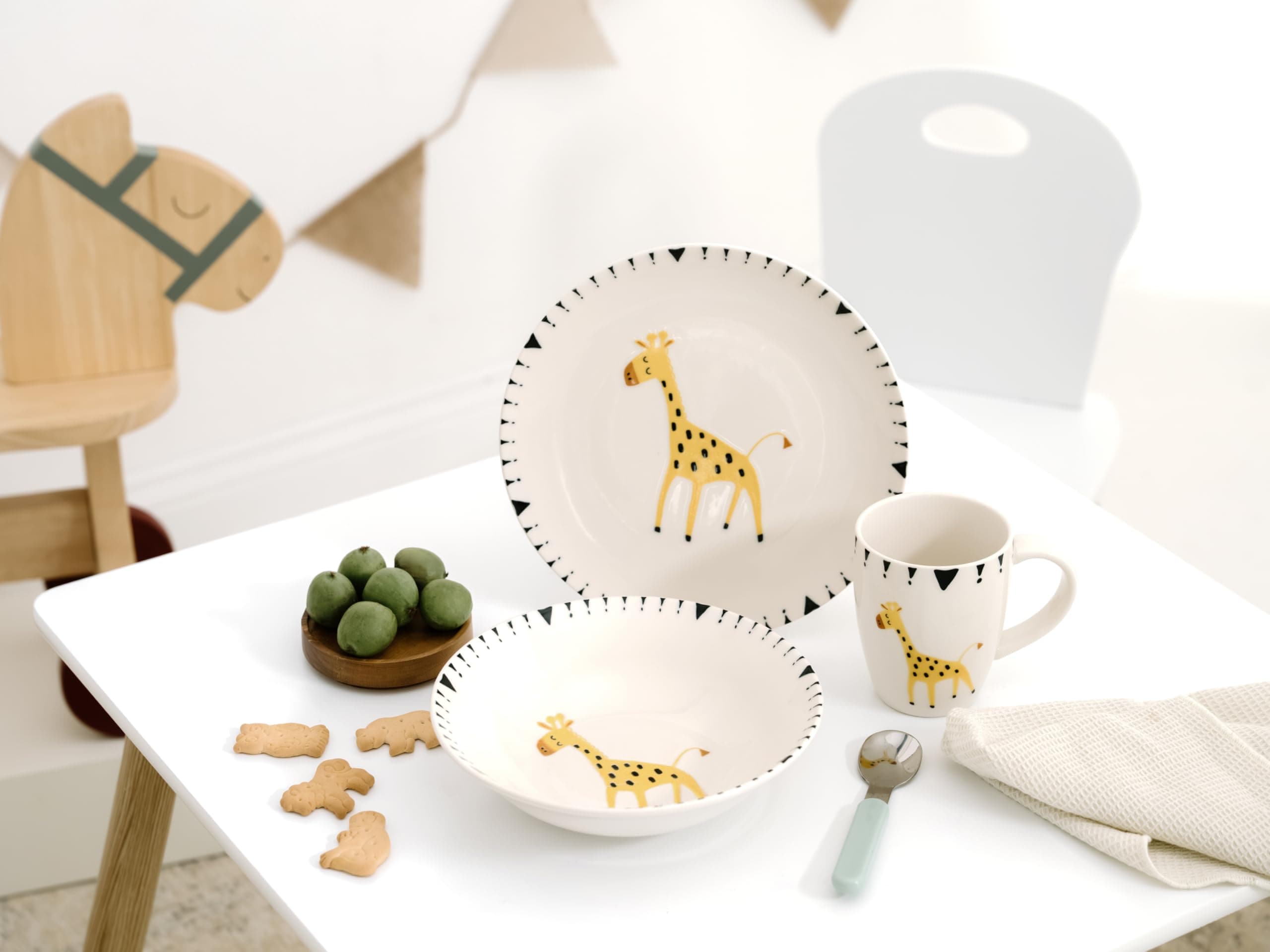 CreaTable - 25051, Safari Giraffe - Kinder Set 3-tlg - Bild 1