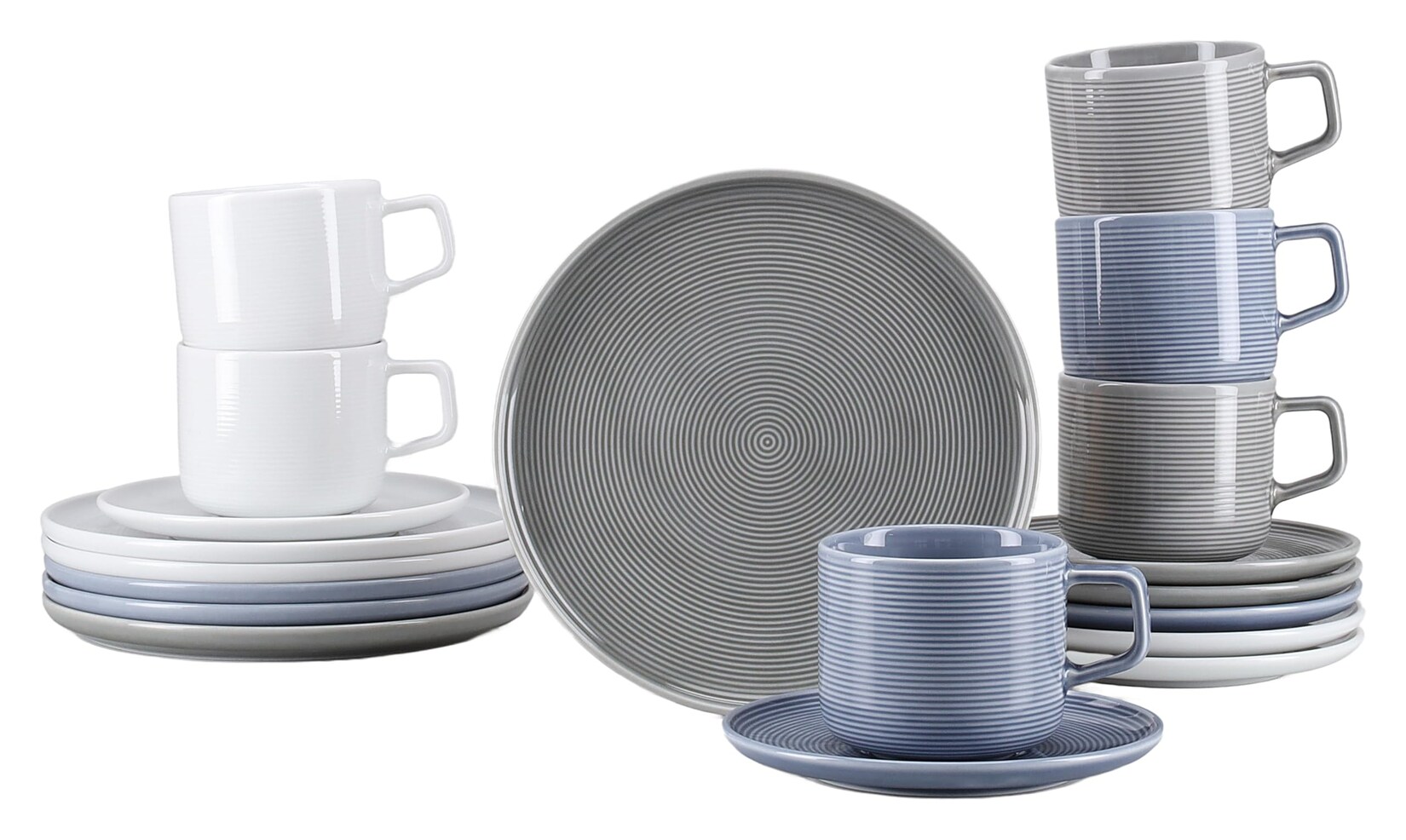 CreaTable - 25073, Session Urban - Kaffeeservice 18-tlg