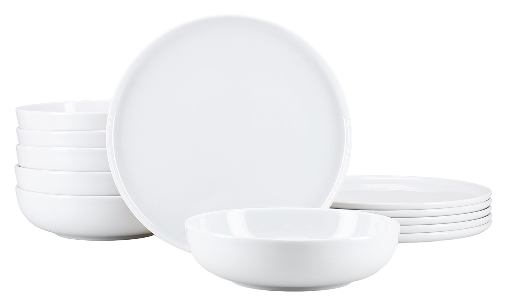 CreaTable - 25078, Session White - Tafelservice 12-tlg