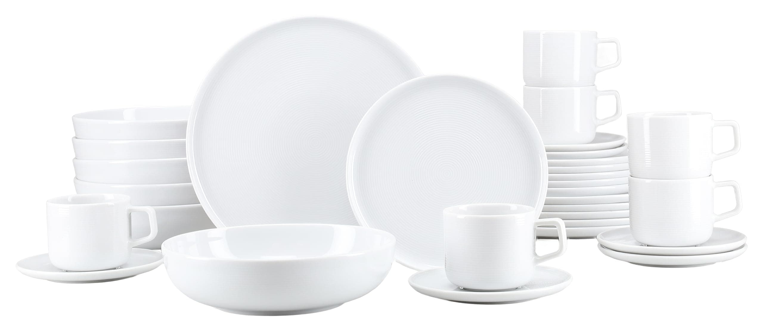 CreaTable - 25082, Session White - Kombiservice 30-tlg - Bild 1