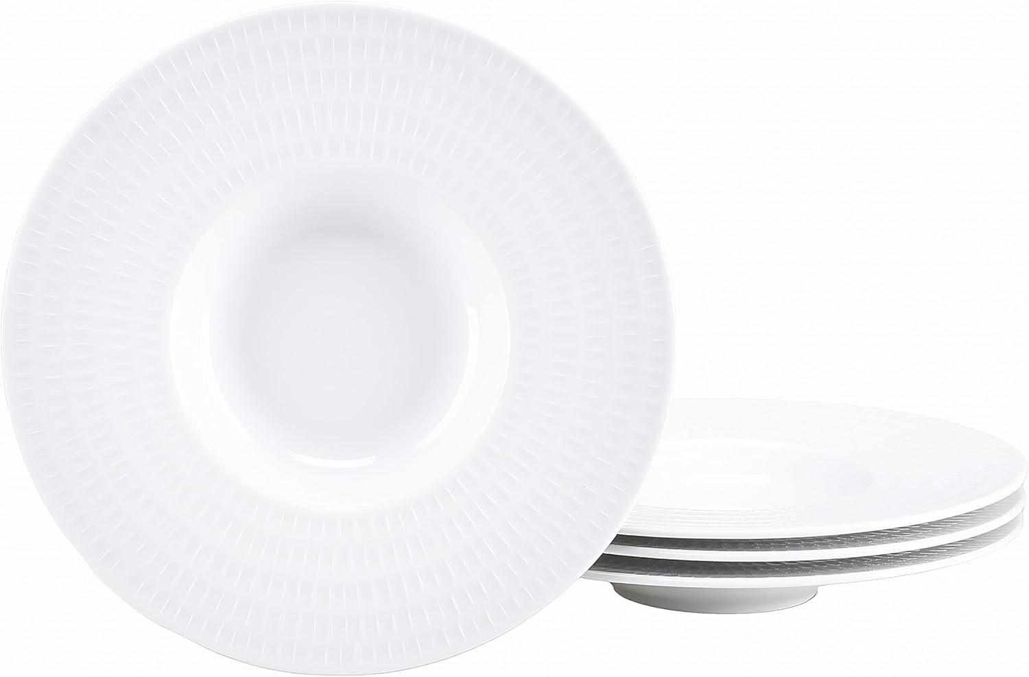 - 25149, Show Time Stripes Weiss - Gourmetteller  4-tlg